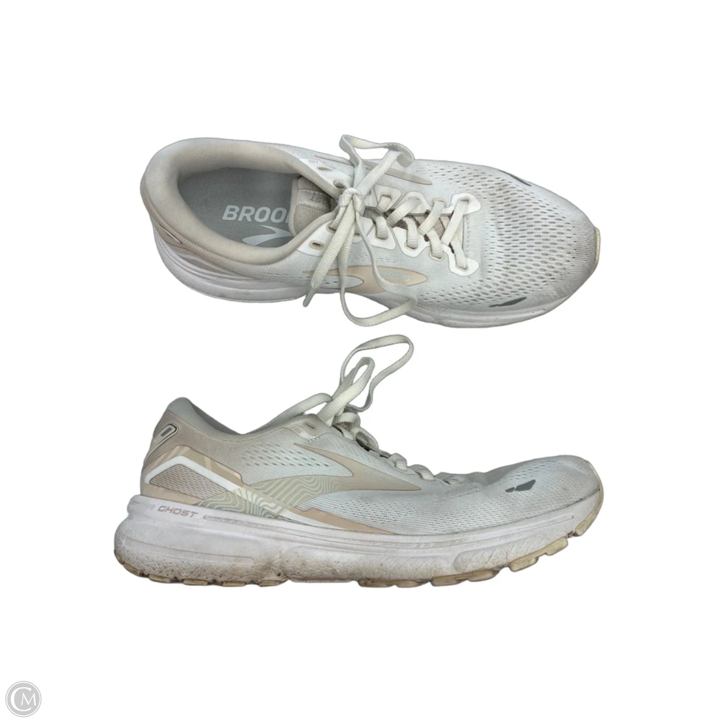 Shoes Athletic By Brooks In Cream, Size: 9.5