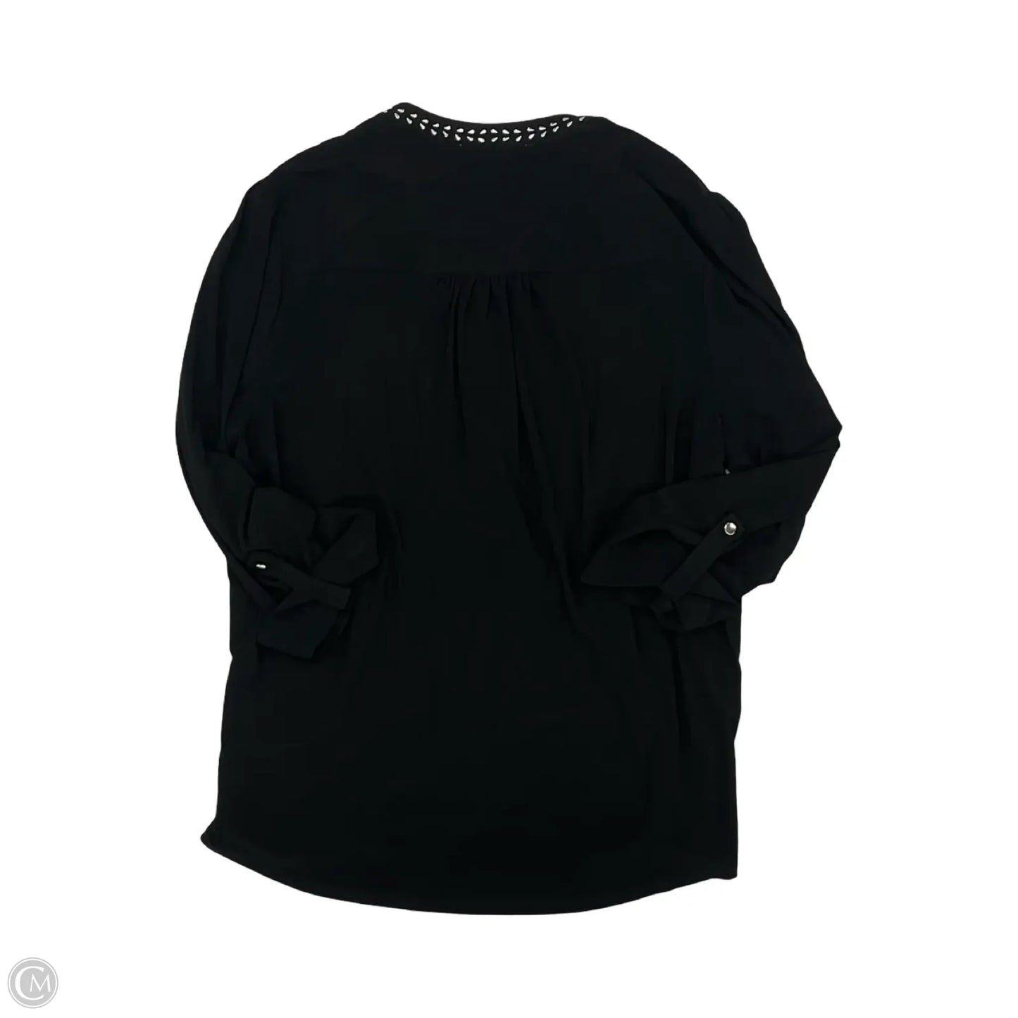 Blouse Long Sleeve By Clothes Mentor In Black, Size: Xl