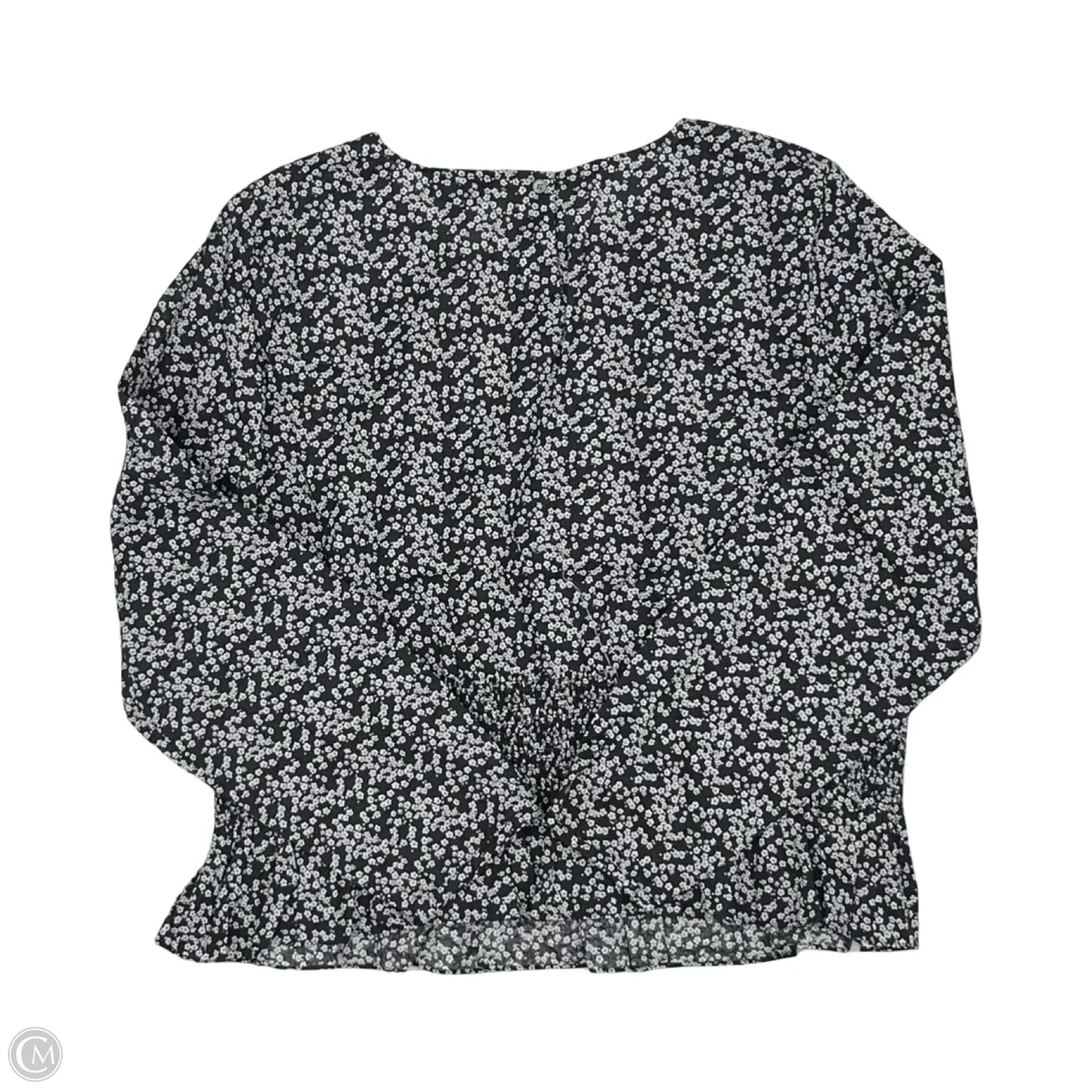 Blouse Long Sleeve By J. Crew In Floral Print, Size: Xxl