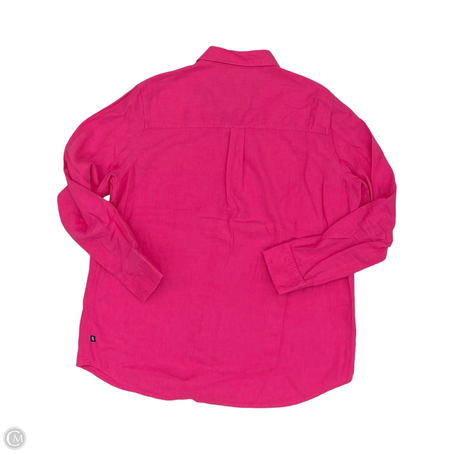 Blouse Long Sleeve By Gap In Pink, Size: L