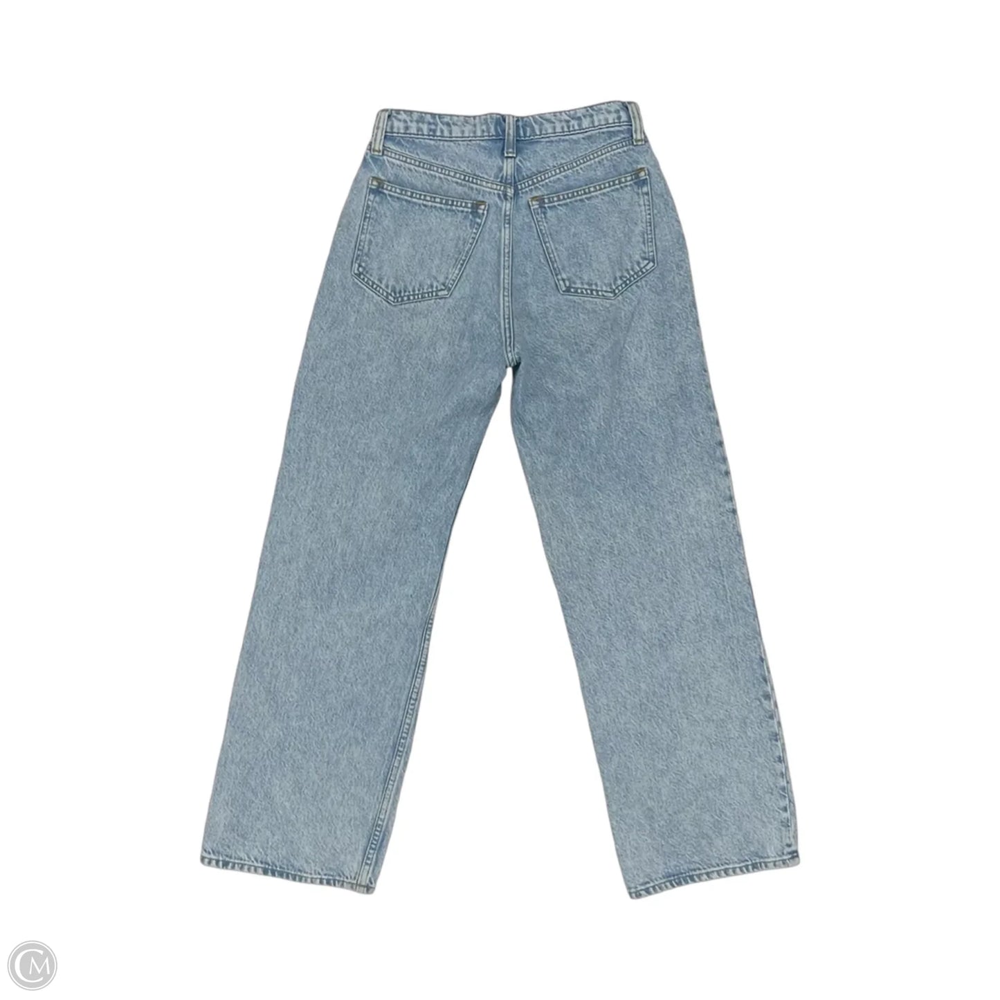 Jeans Straight By Abercrombie And Fitch In Blue Denim, Size: 0