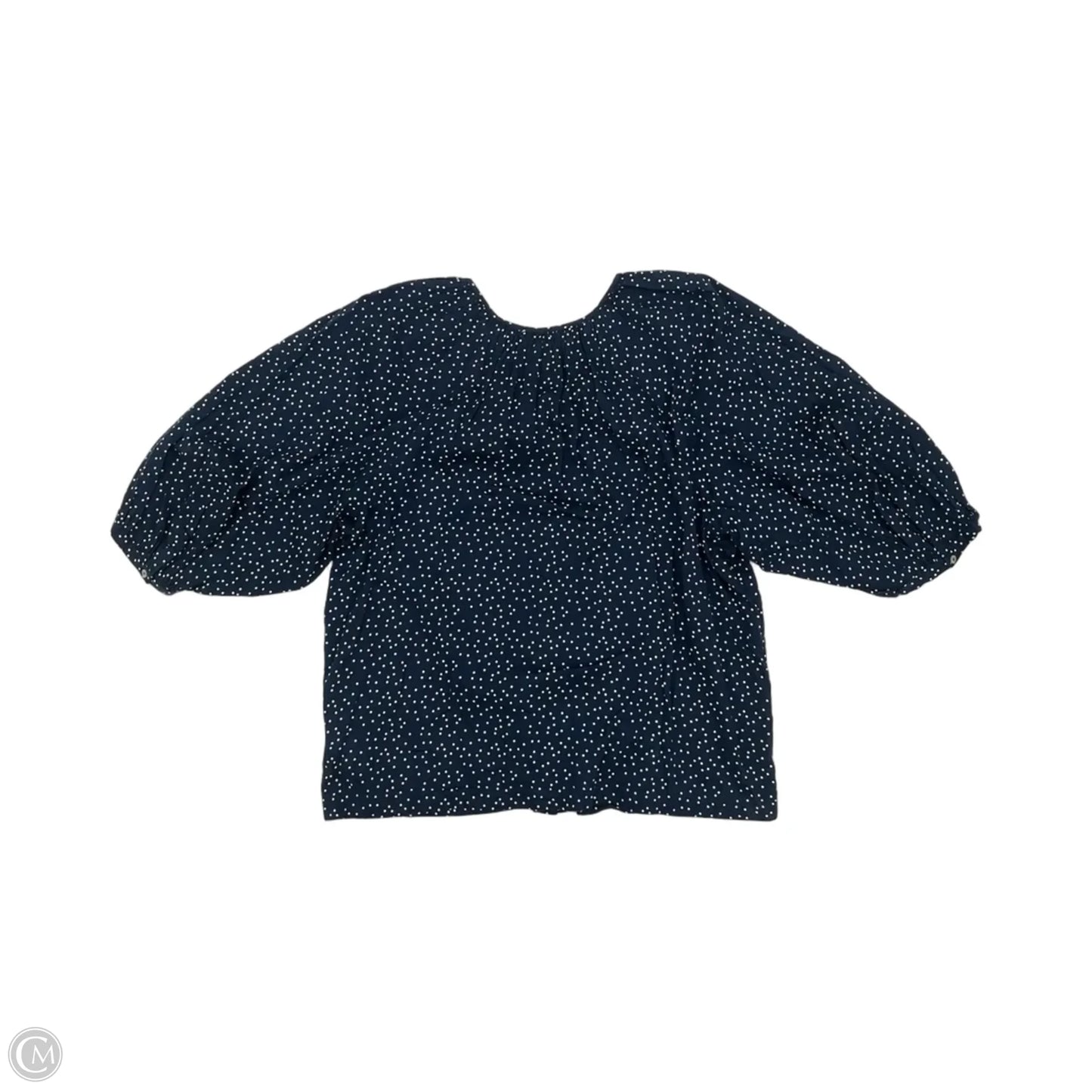 Blouse 3/4 Sleeve By Lc Lauren Conrad In Polkadot Pattern, Size: L