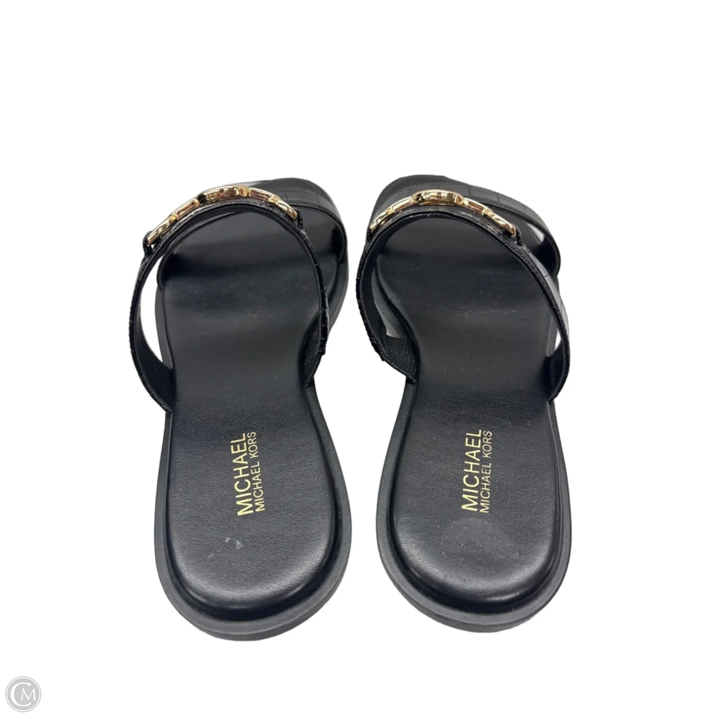 Sandals Designer By Michael Kors In Black, Size: 7