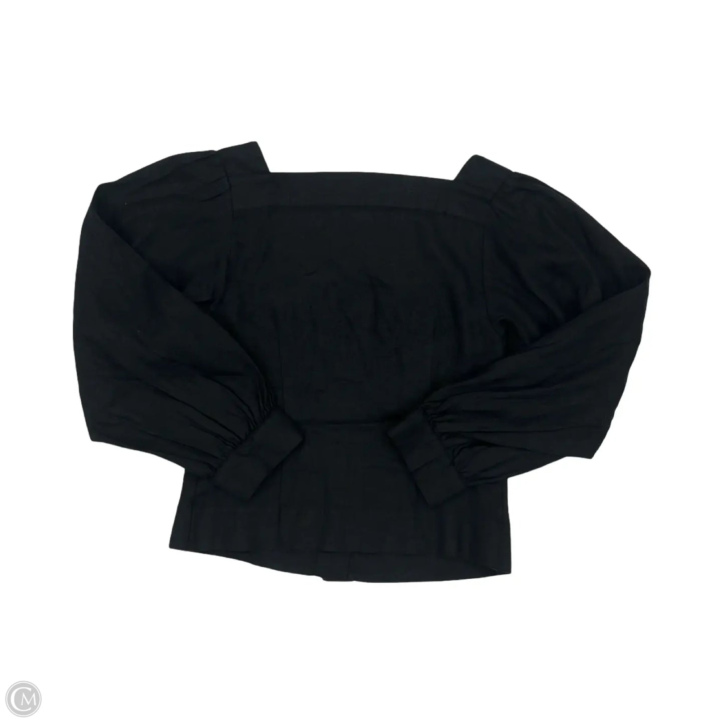 Blouse Long Sleeve By J. Crew In Black, Size: S
