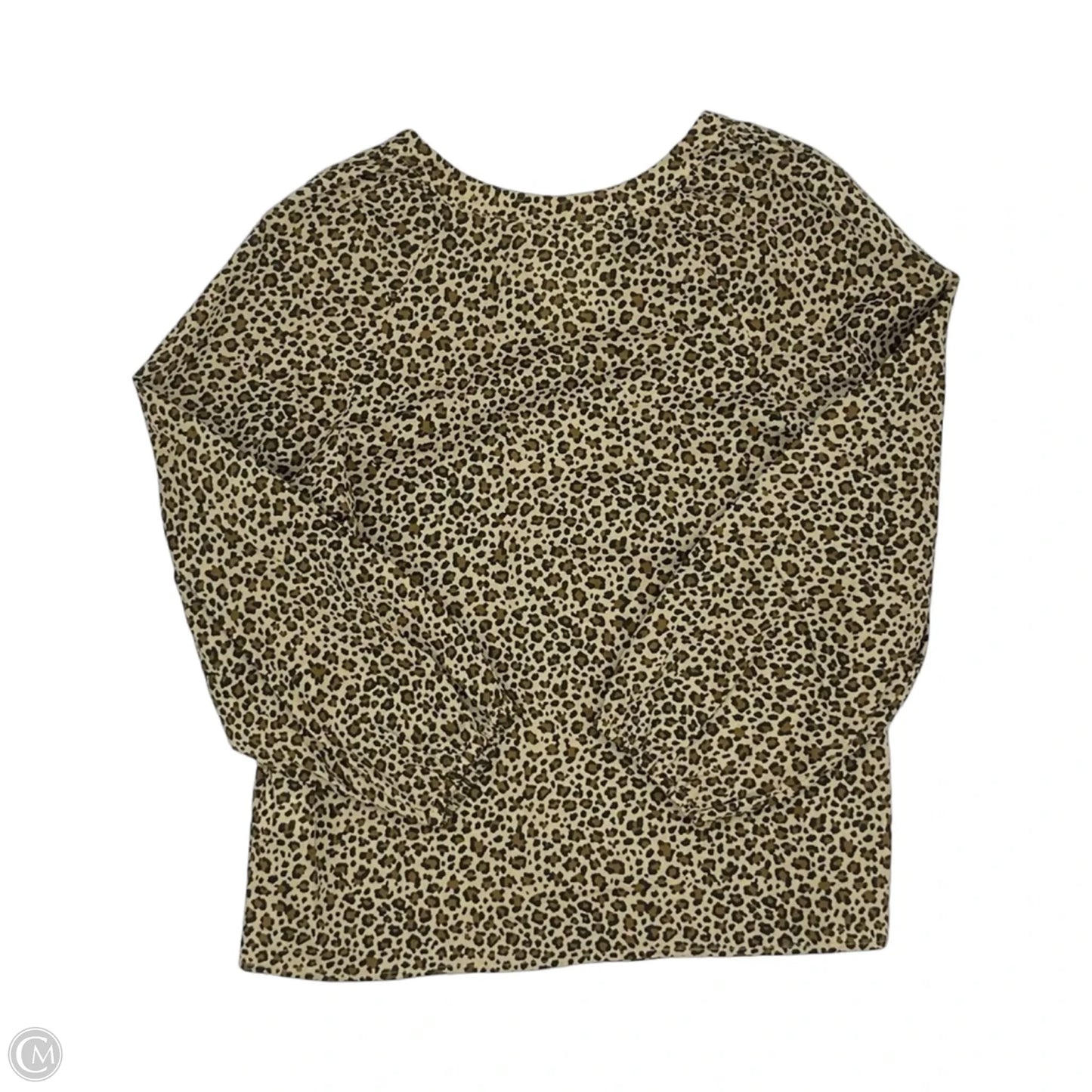 Blouse Long Sleeve By J. Crew In Leopard Print, Size: S