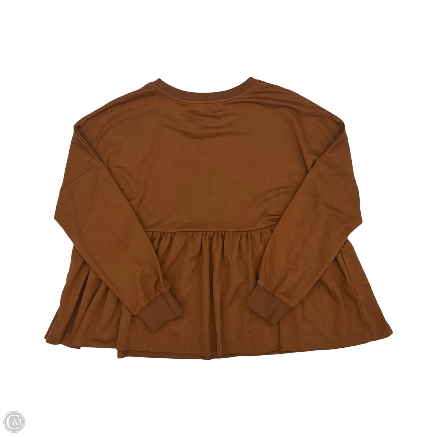 Top Long Sleeve By Vici In Brown, Size: S