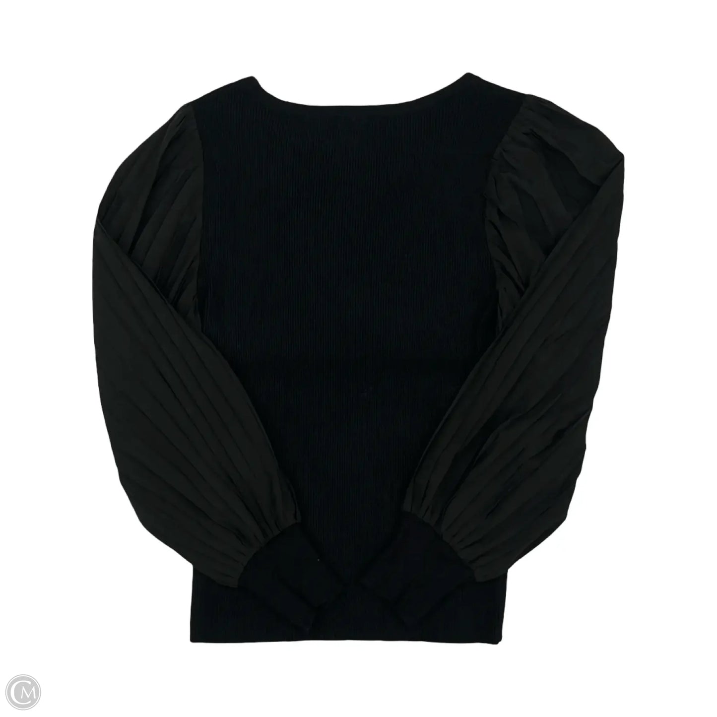 Top Long Sleeve By Skies Are Blue In Black, Size: L