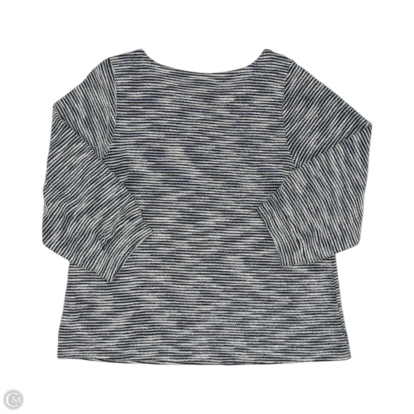 Top 3/4 Sleeve By J. Jill In Blue & Cream, Size: M
