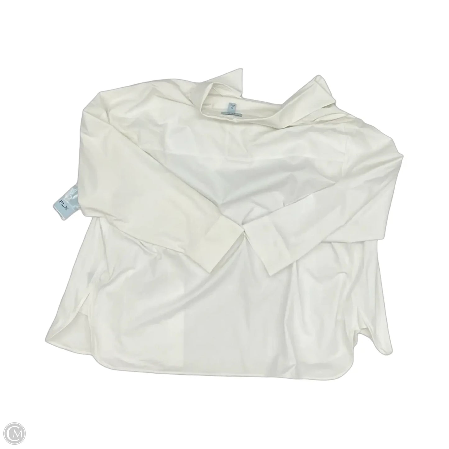 Blouse Long Sleeve By Flx In Cream, Size: Xl