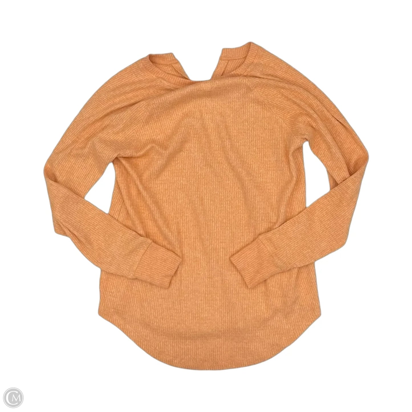 Top Long Sleeve By American Eagle In Orange, Size: S