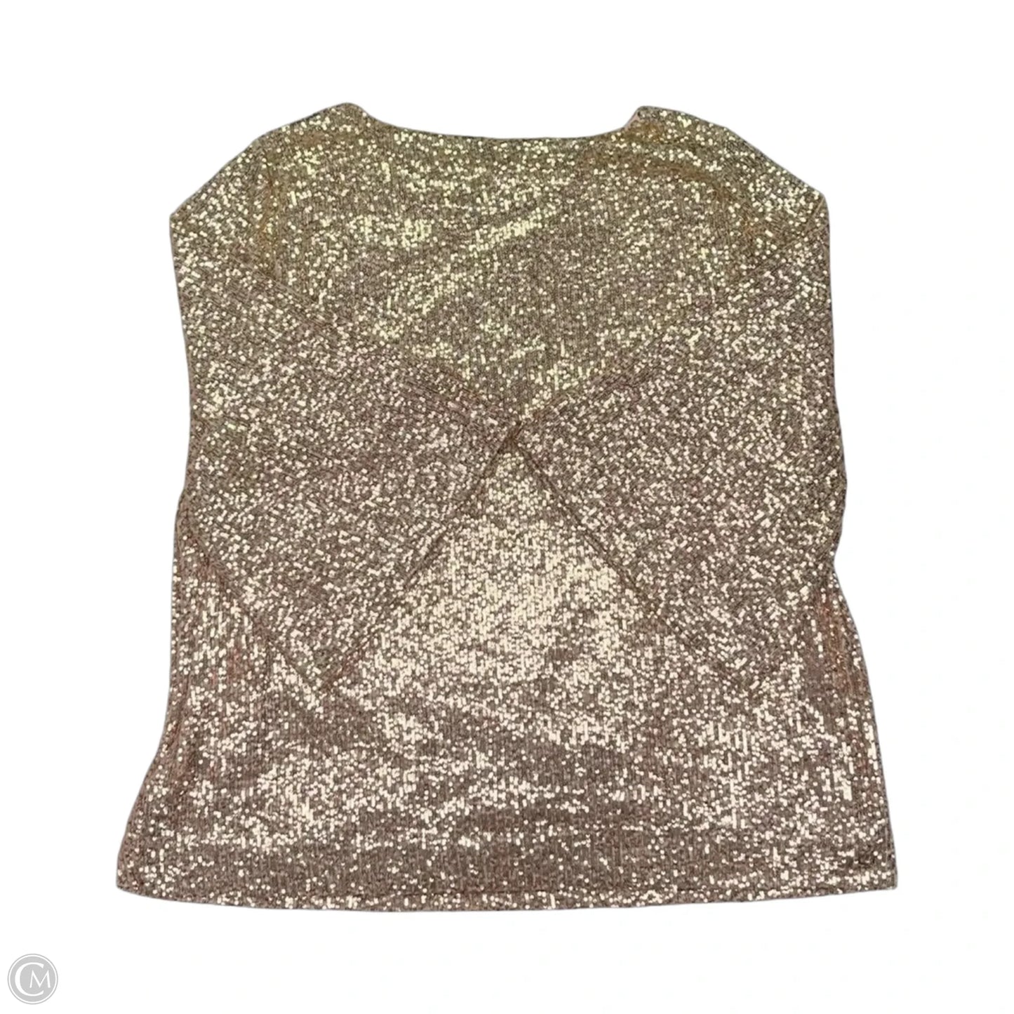 Blouse Long Sleeve By Chicos In Rose Gold, Size: Xxl