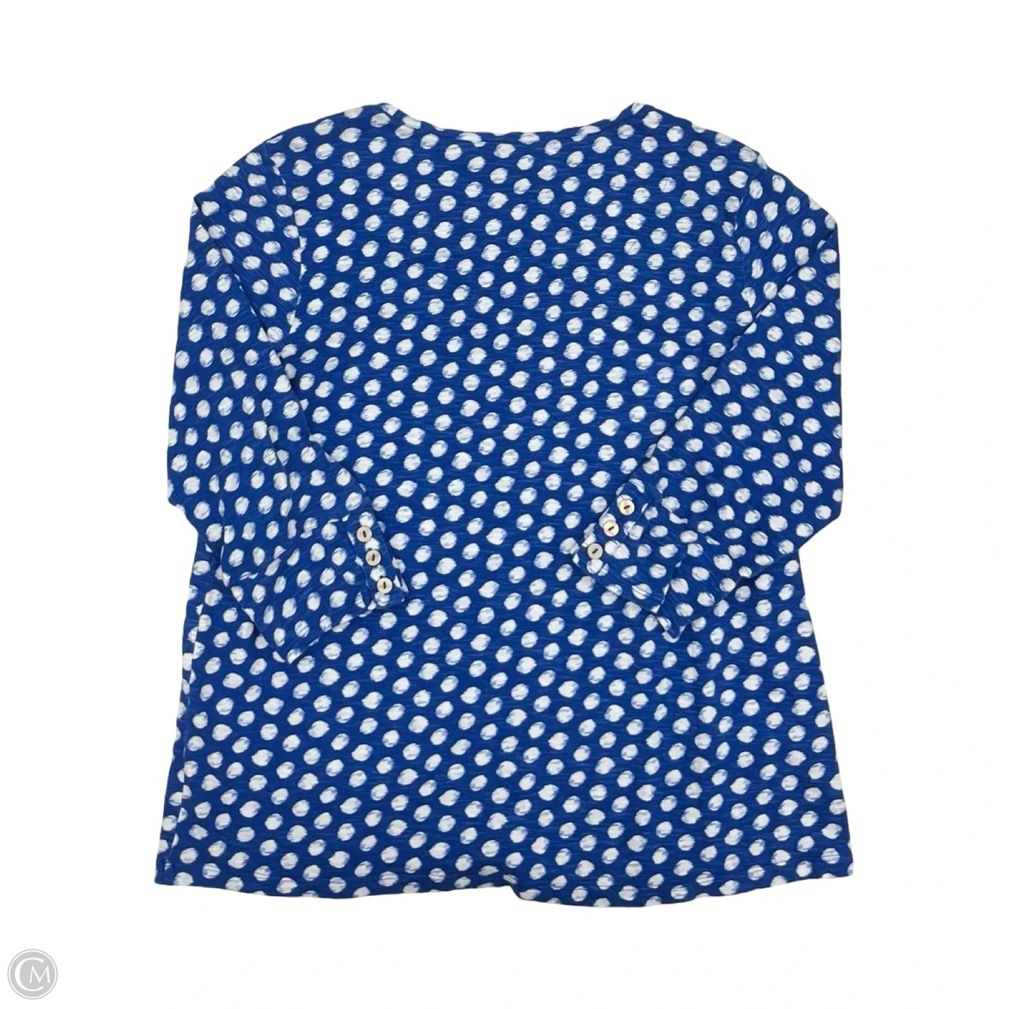 Top 3/4 Sleeve By Chicos In Polkadot Pattern, Size: Xl