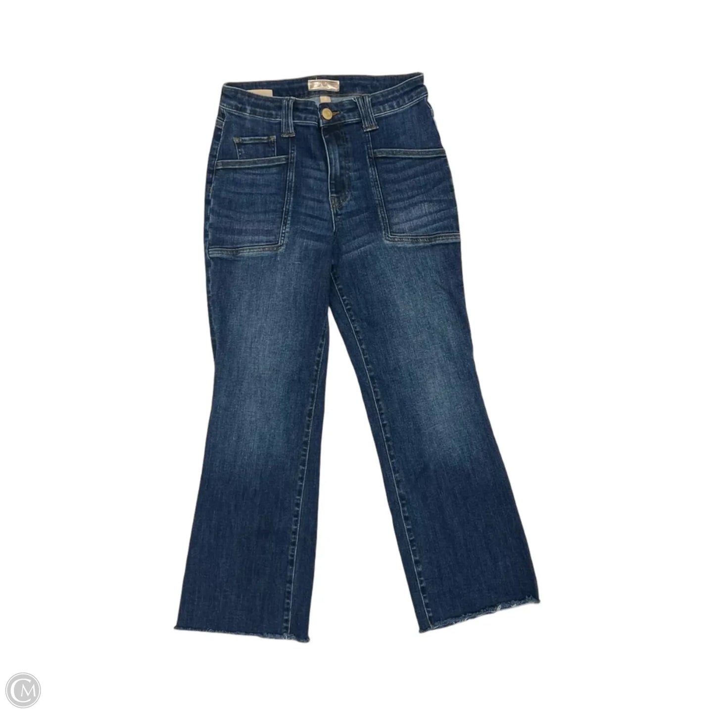 Jeans Flared By Kut In Blue Denim, Size: 4