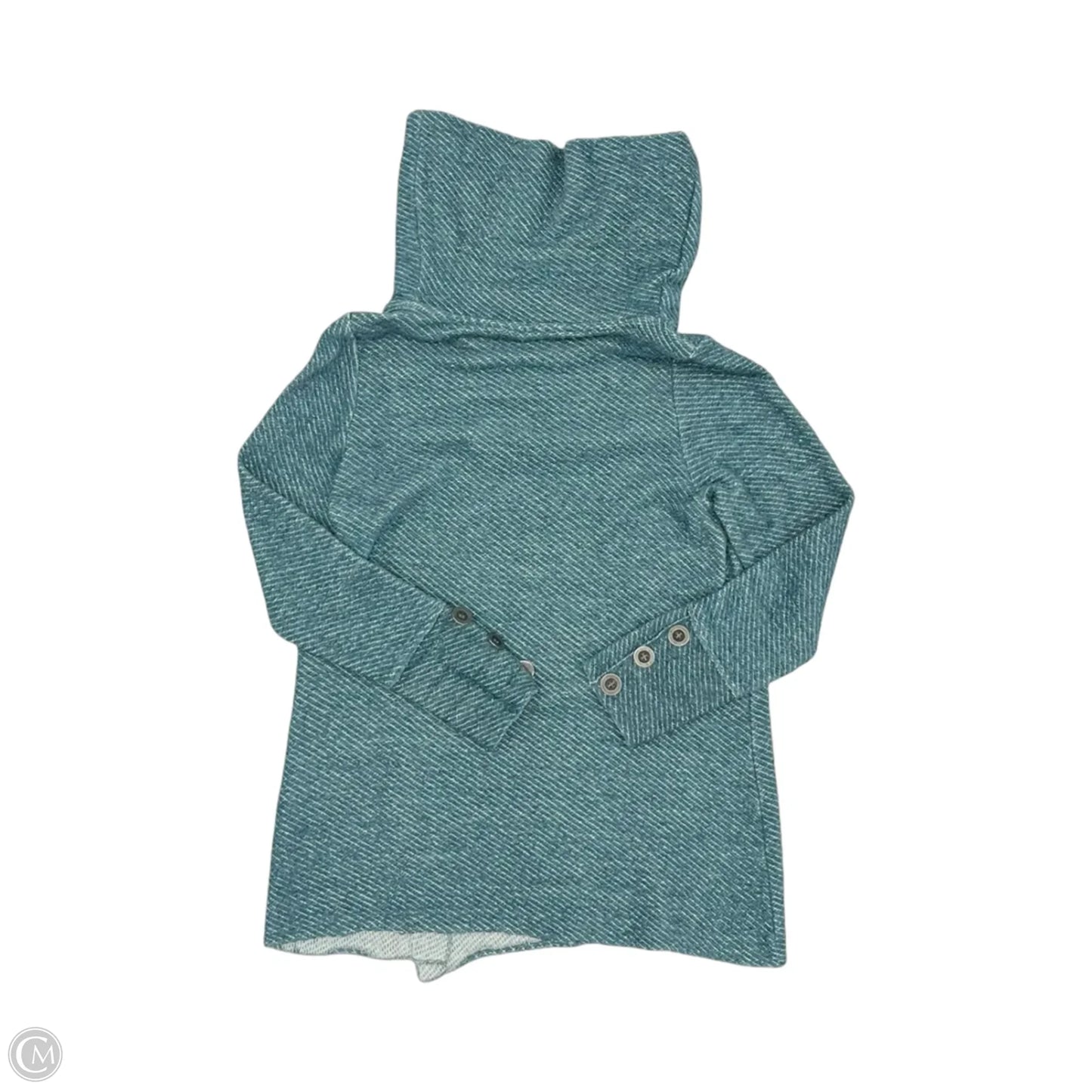Top Long Sleeve By Soft Surroundings In Blue & Cream, Size: M