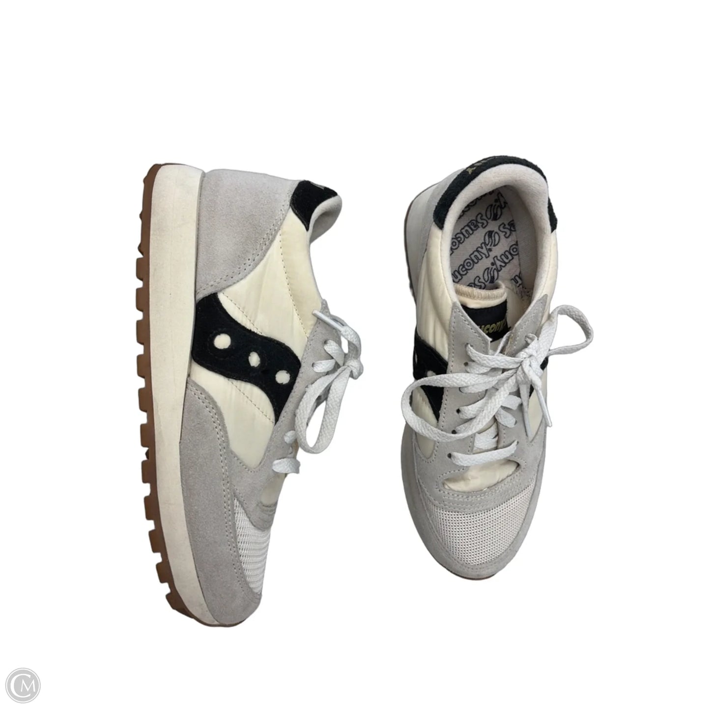 Shoes Sneakers By Saucony In Black & Tan, Size: 8
