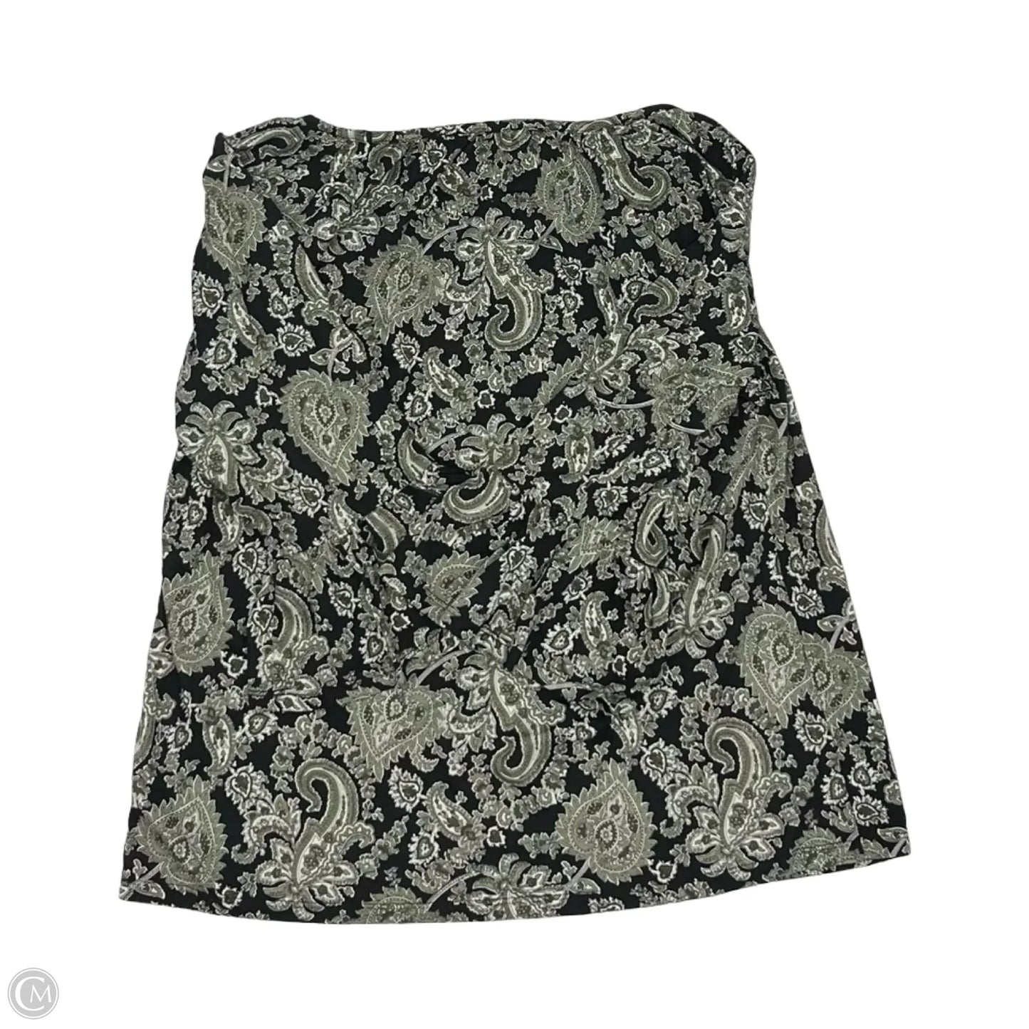 Top 3/4 Sleeve Designer By Michael Kors In Black & Green, Size: M
