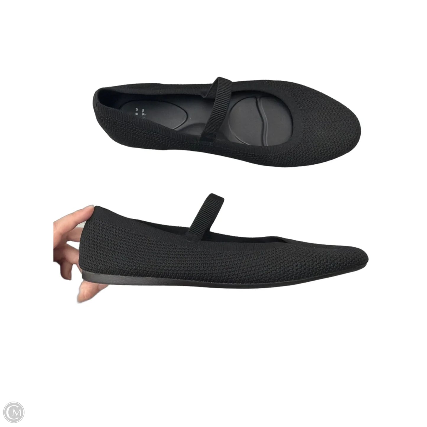 Shoes Flats By A New Day In Black, Size: 11