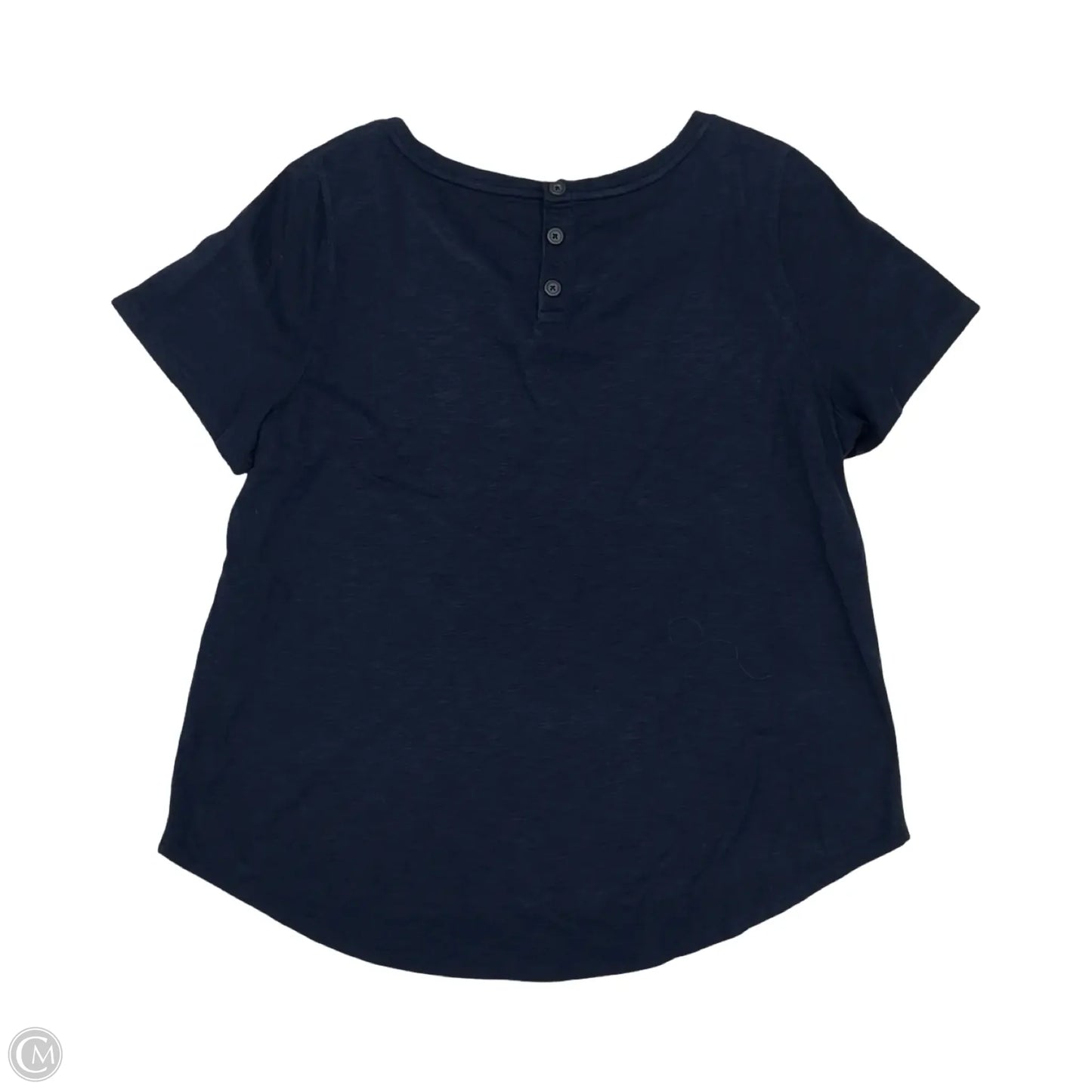 Top Short Sleeve By Talbots In Navy, Size: 2x