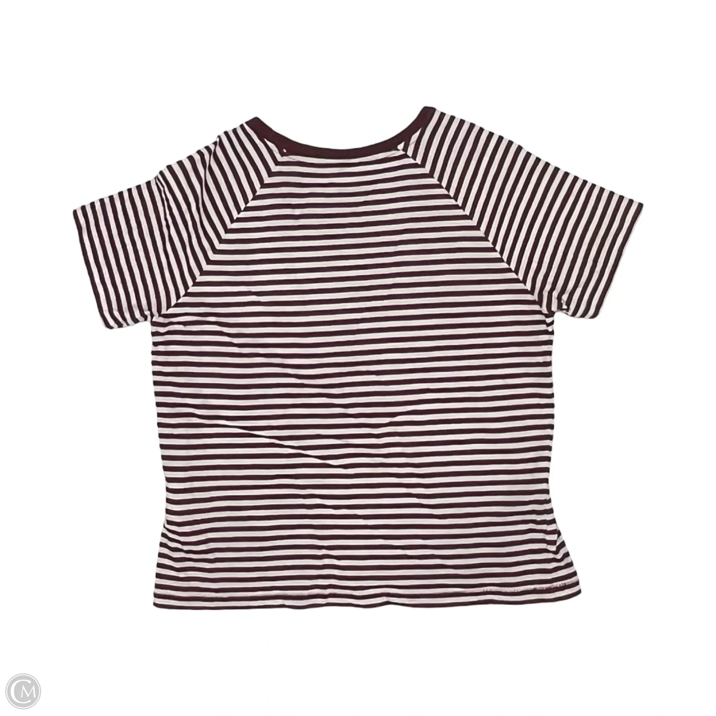 Top Short Sleeve By Levis In Red & White, Size: S