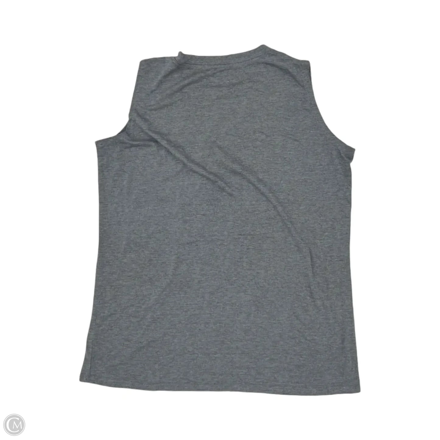 Top Short Sleeve By Clothes Mentor In Grey & White, Size: Xl