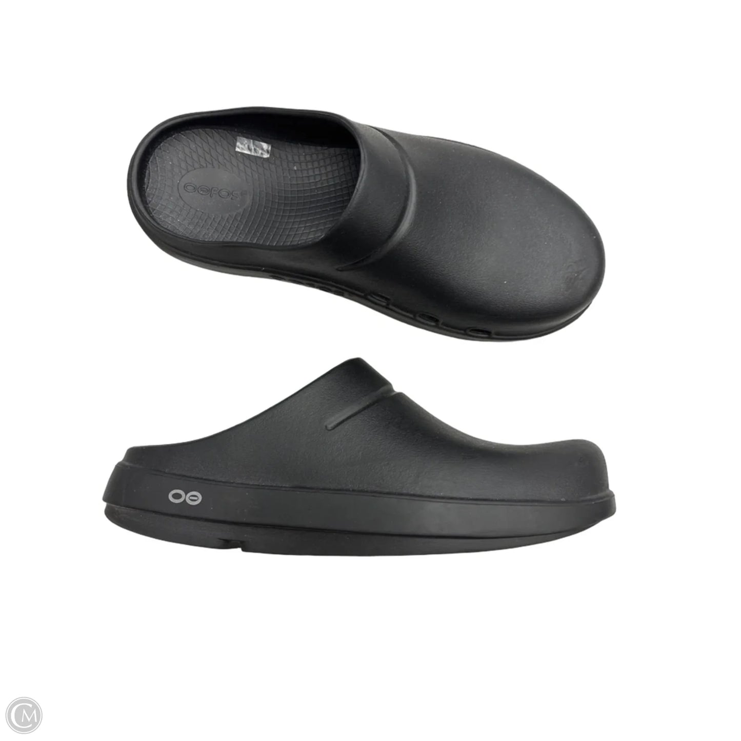 Shoes Flats By Oofos In Black, Size: 10