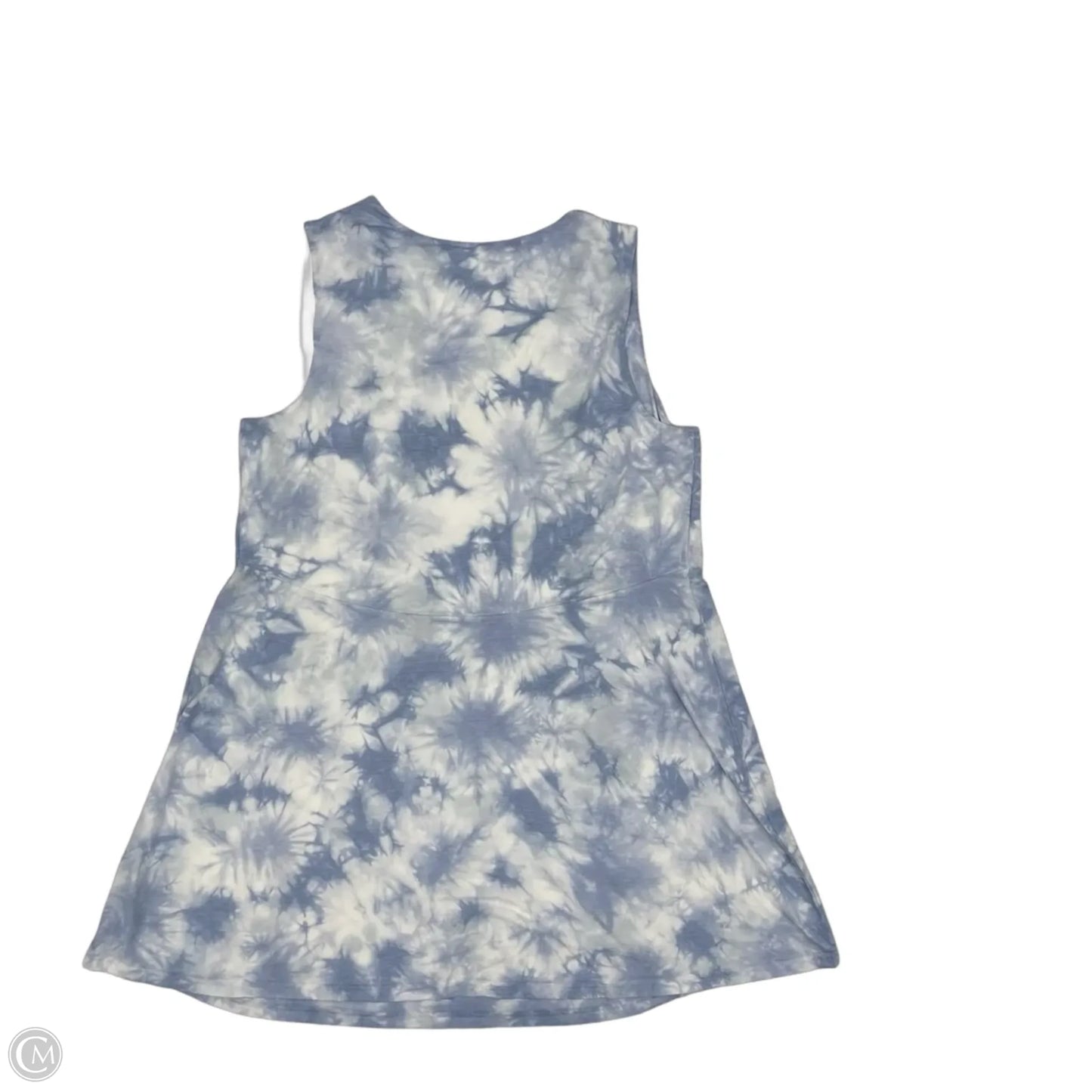Dress Casual Short By Te Verde In Blue & White, Size: 1x