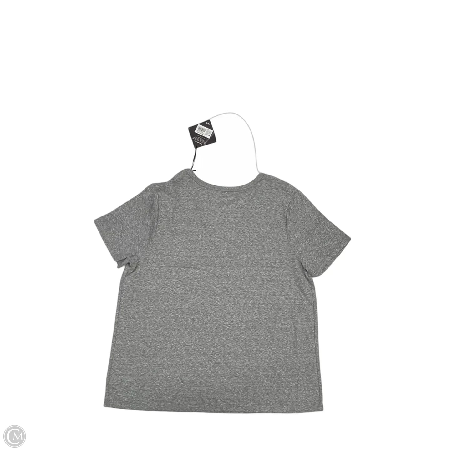 Top Short Sleeve Basic By Ava & Viv In Grey, Size: 2x