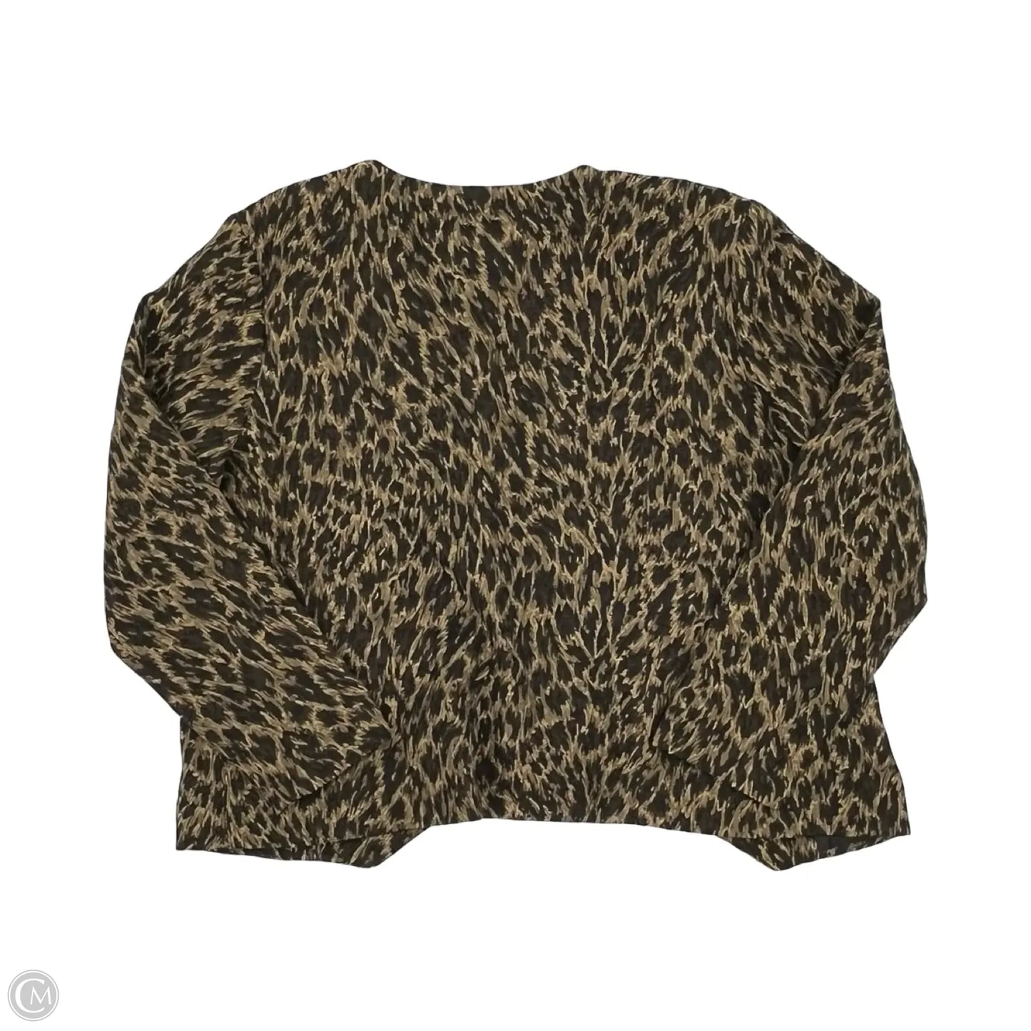 Jacket Other By Christopher And Banks In Leopard Print, Size: Xl