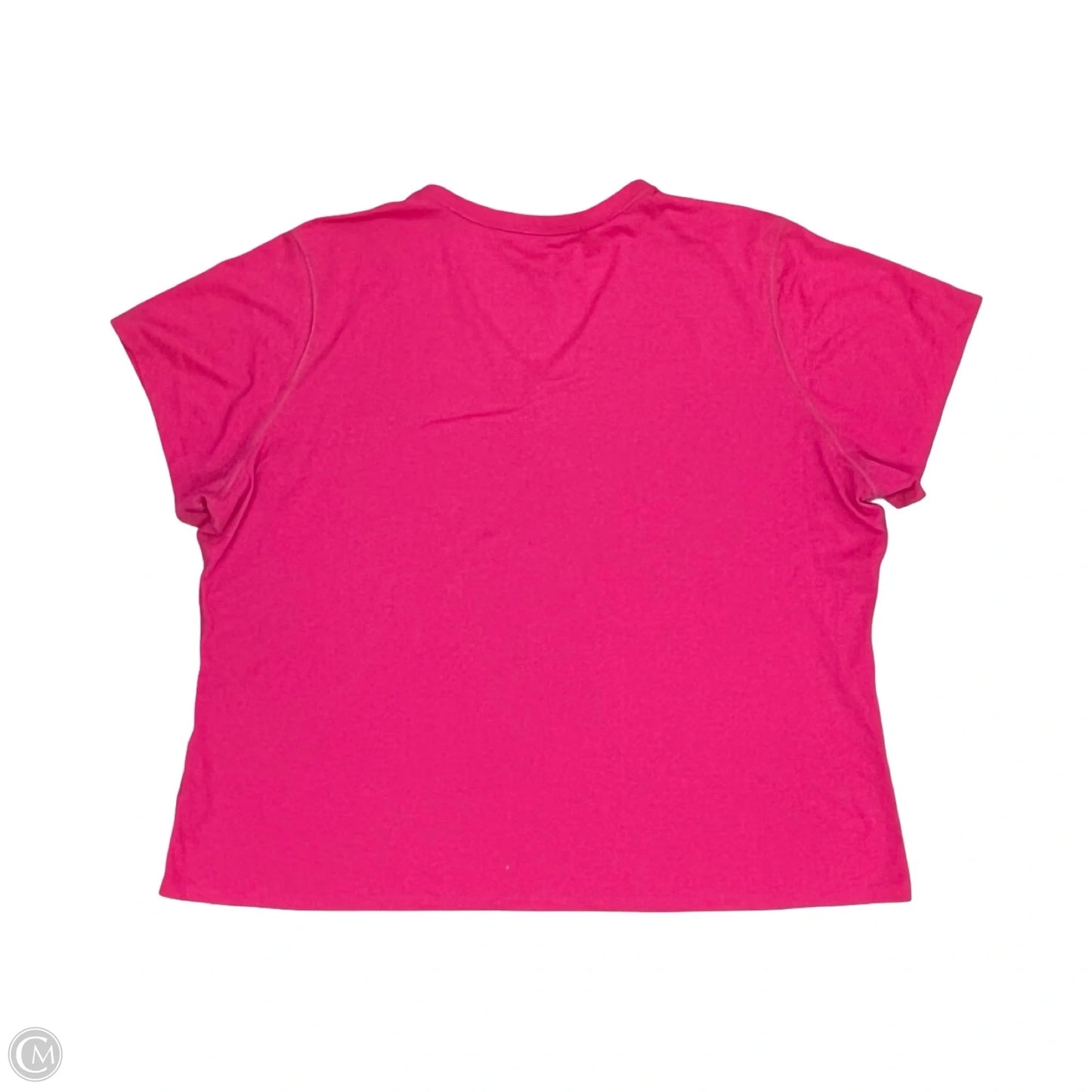 Athletic Top Short Sleeve By Nike In Pink, Size: 3x