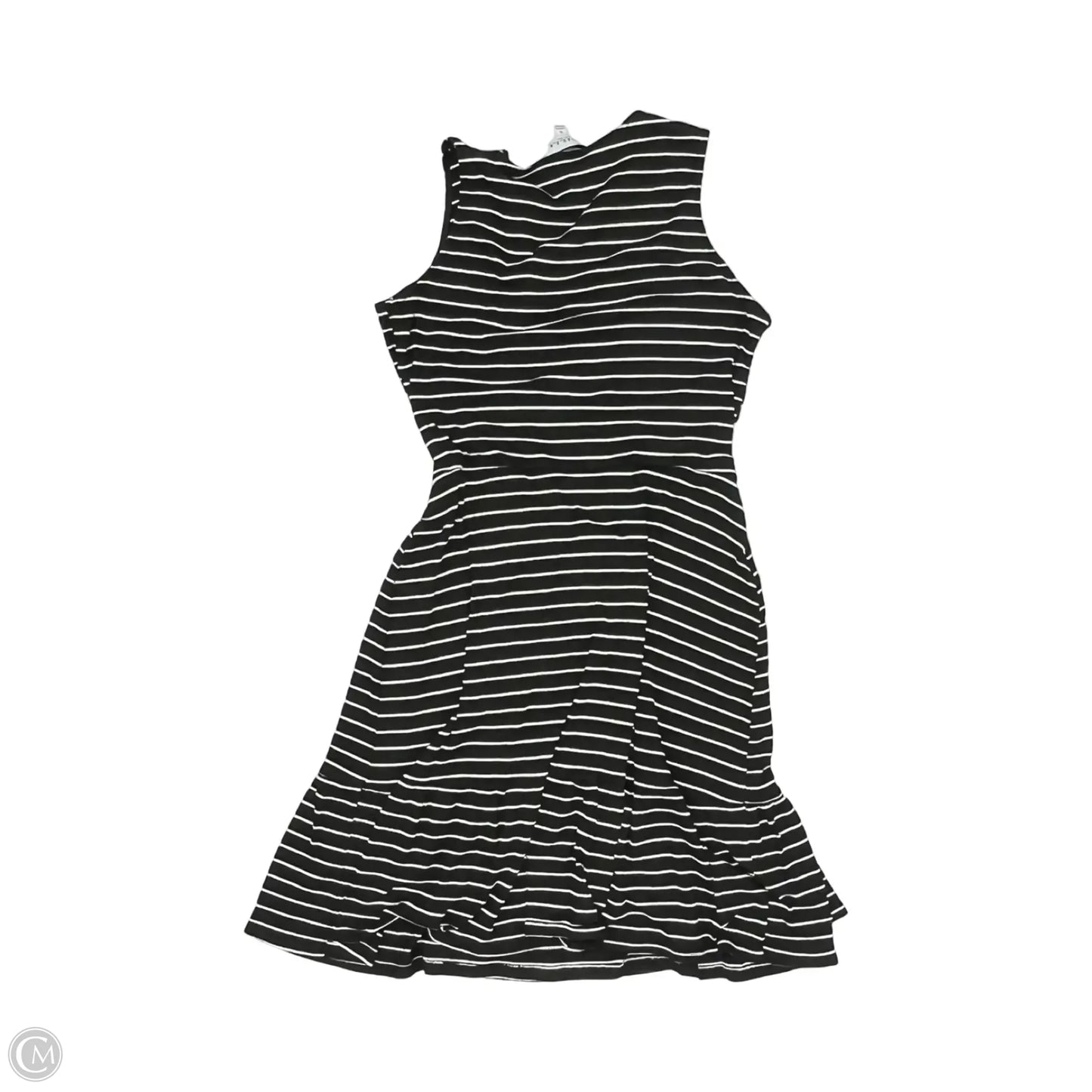 Dress Casual Midi By Gilli In Black & White, Size: Xl