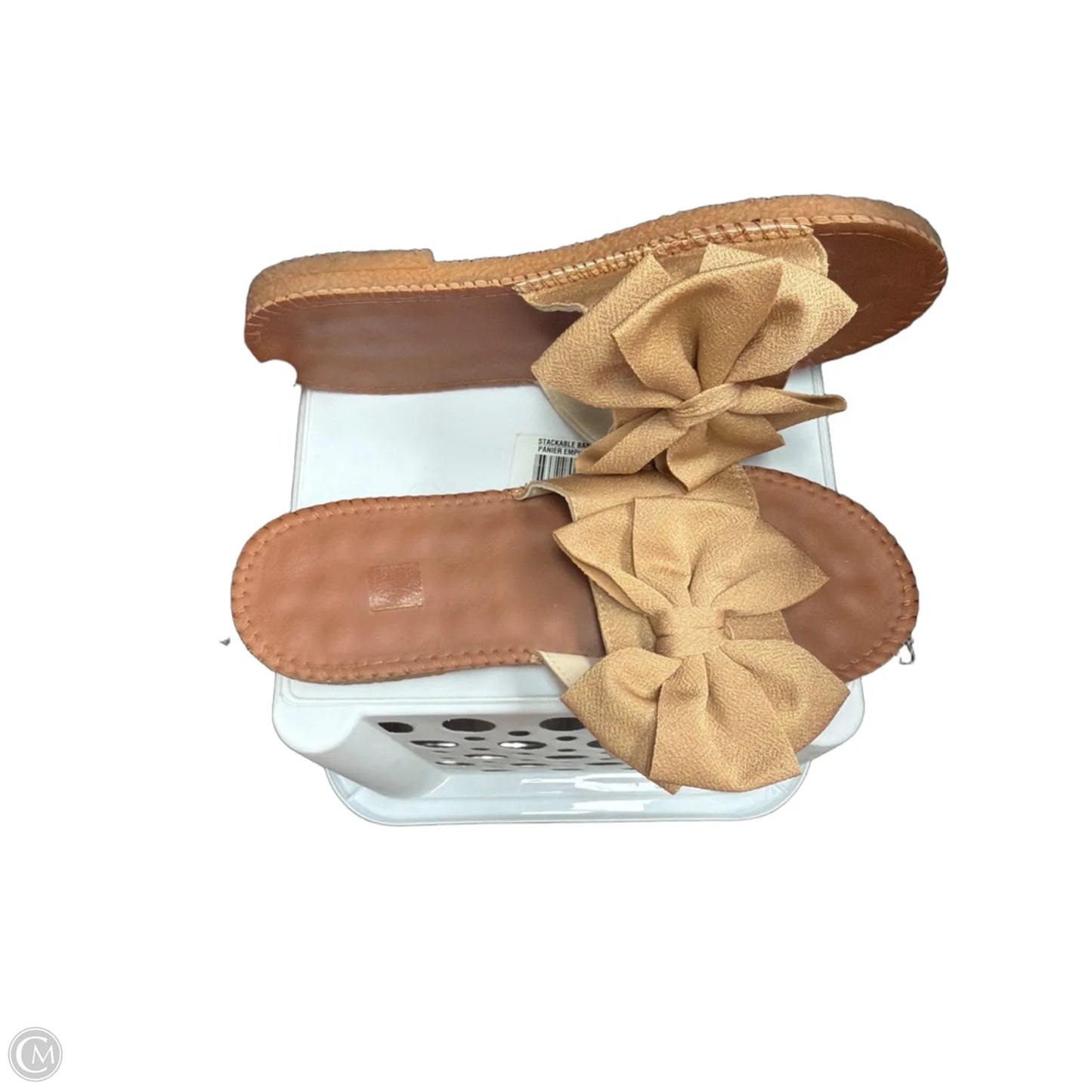 Sandals Flats By Clothes Mentor In Tan, Size: 11