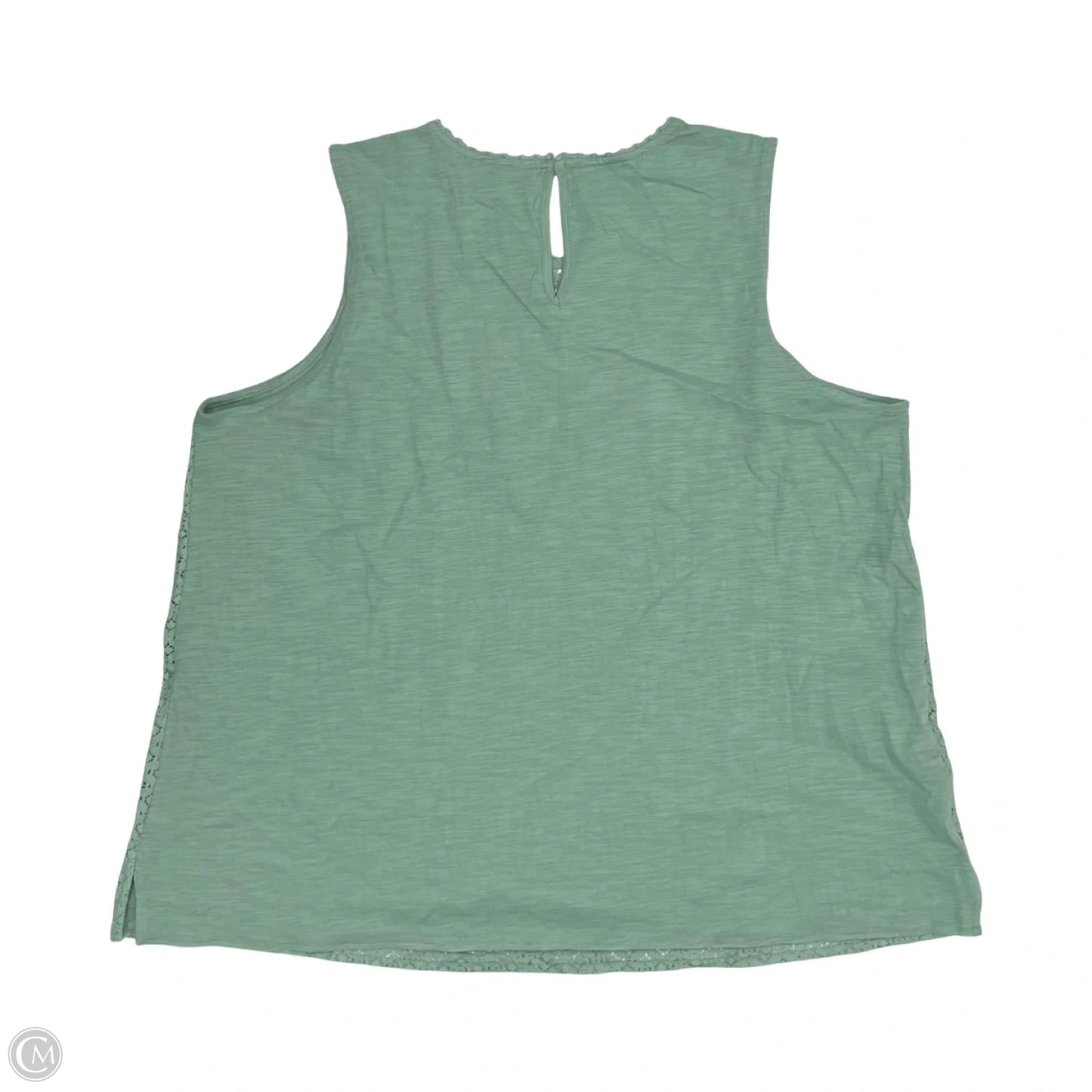 Blouse Sleeveless By Lane Bryant In Green, Size: 2x