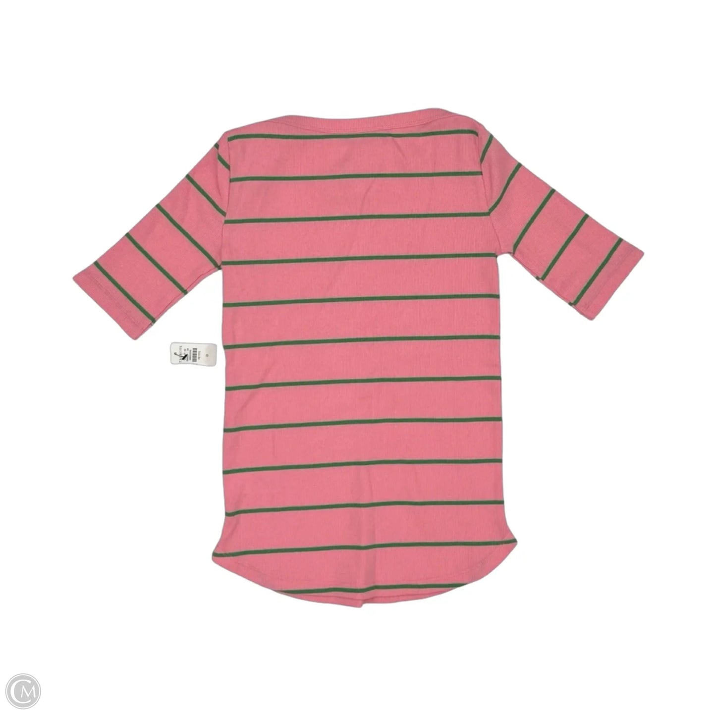 Top Short Sleeve By Talbots In Green & Pink, Size: Sp