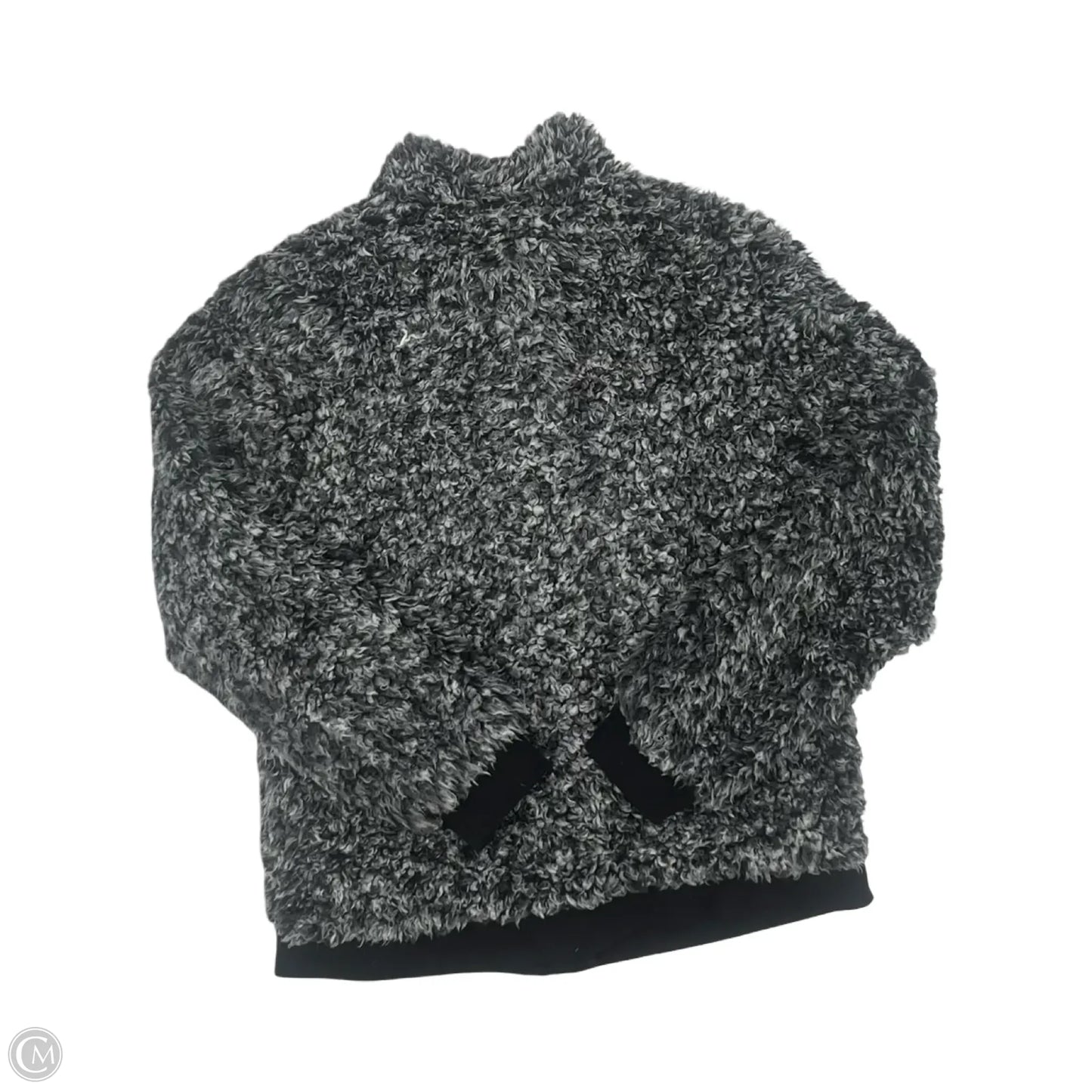Jacket Faux Fur & Sherpa By Paper Crane In Grey, Size: S