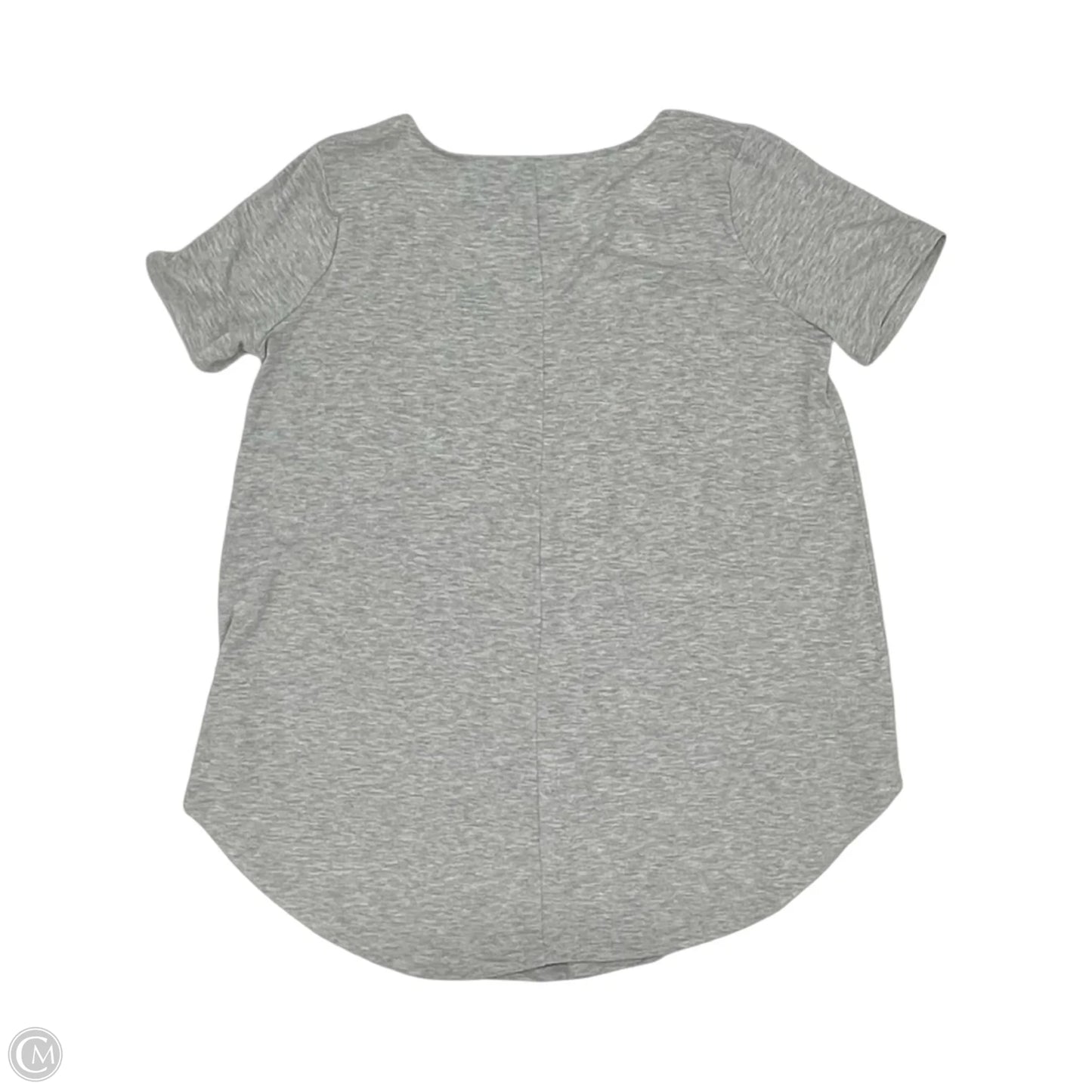 Top Short Sleeve By Zenana In Grey, Size: 1x