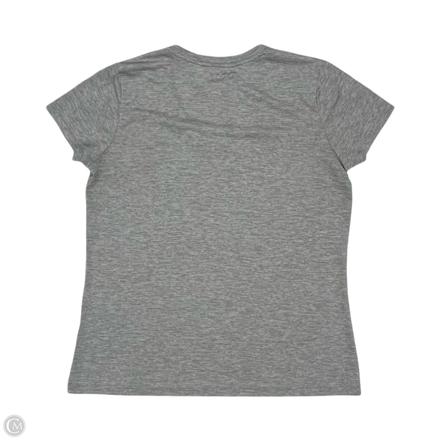 Athletic Top Short Sleeve By Under Armour In Grey, Size: L