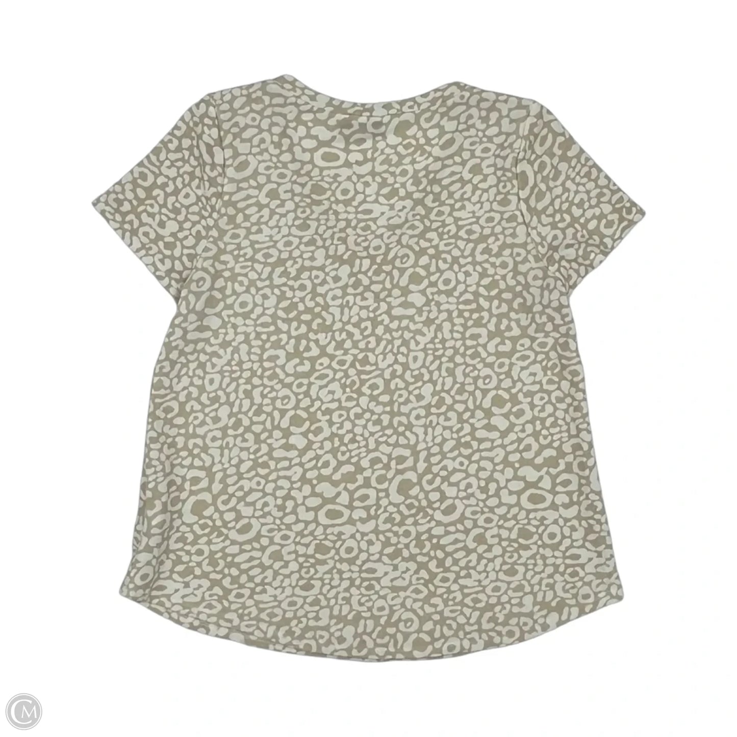 Top Short Sleeve By Clothes Mentor In Leopard Print, Size: S