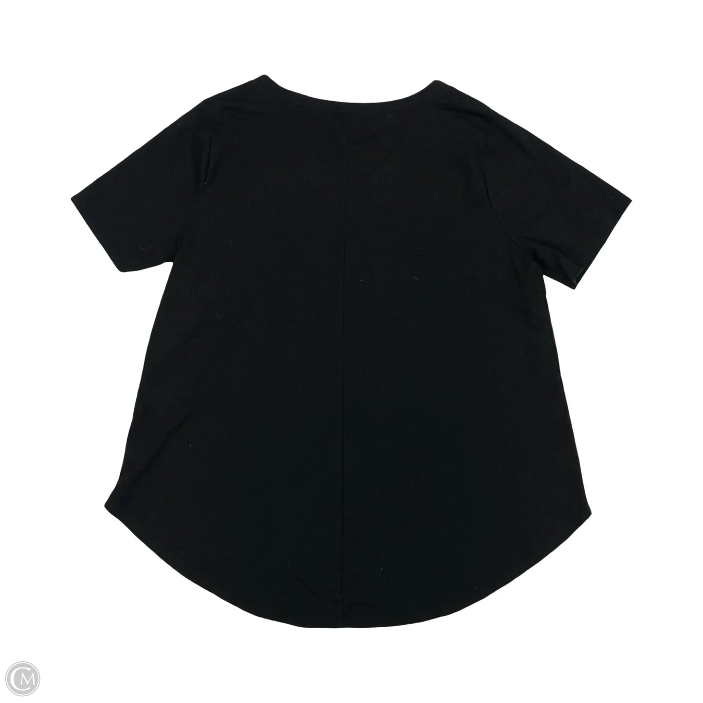 Top Short Sleeve Basic By Clothes Mentor In Black, Size: 1x