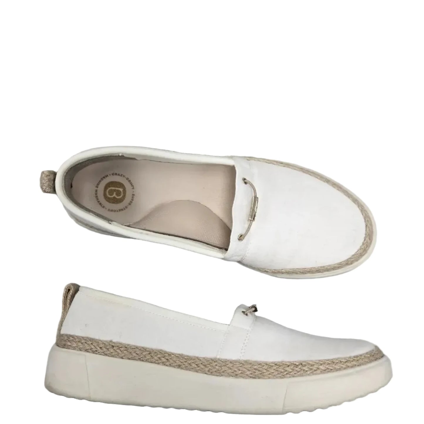 Shoes Flats By Bzees In White, Size: 9