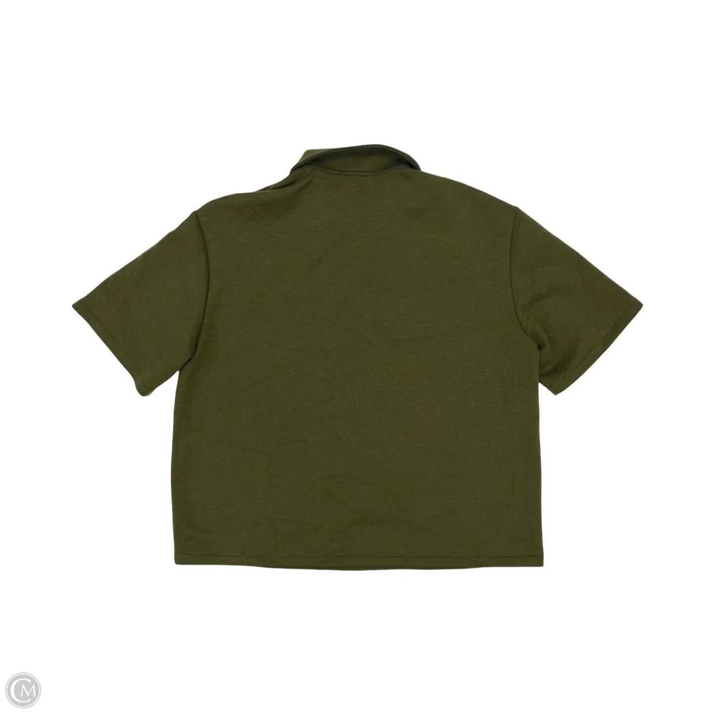 Top Short Sleeve By Zara In Green, Size: M