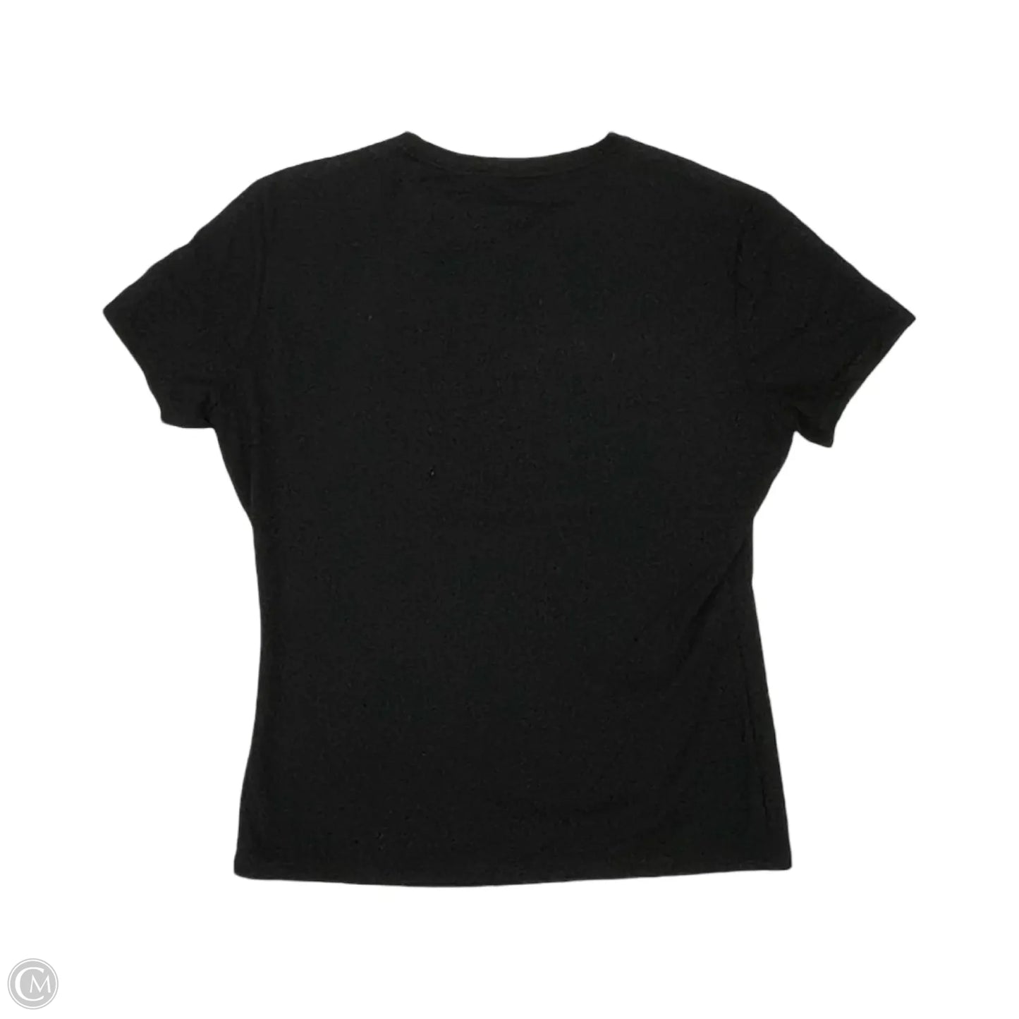 Top Short Sleeve Basic By Clothes Mentor In Black, Size: L