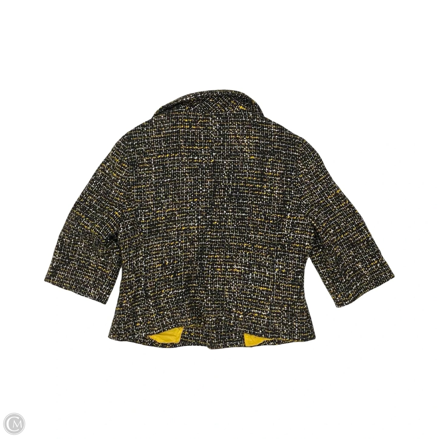 Blazer By Loft In Black & Yellow, Size: L