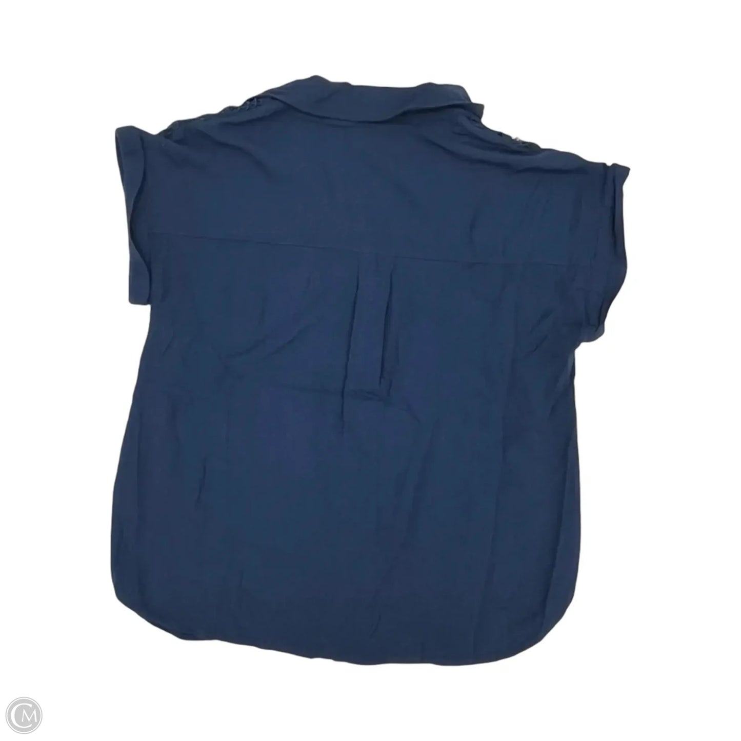 Blouse Short Sleeve By Maurices In Blue, Size: L