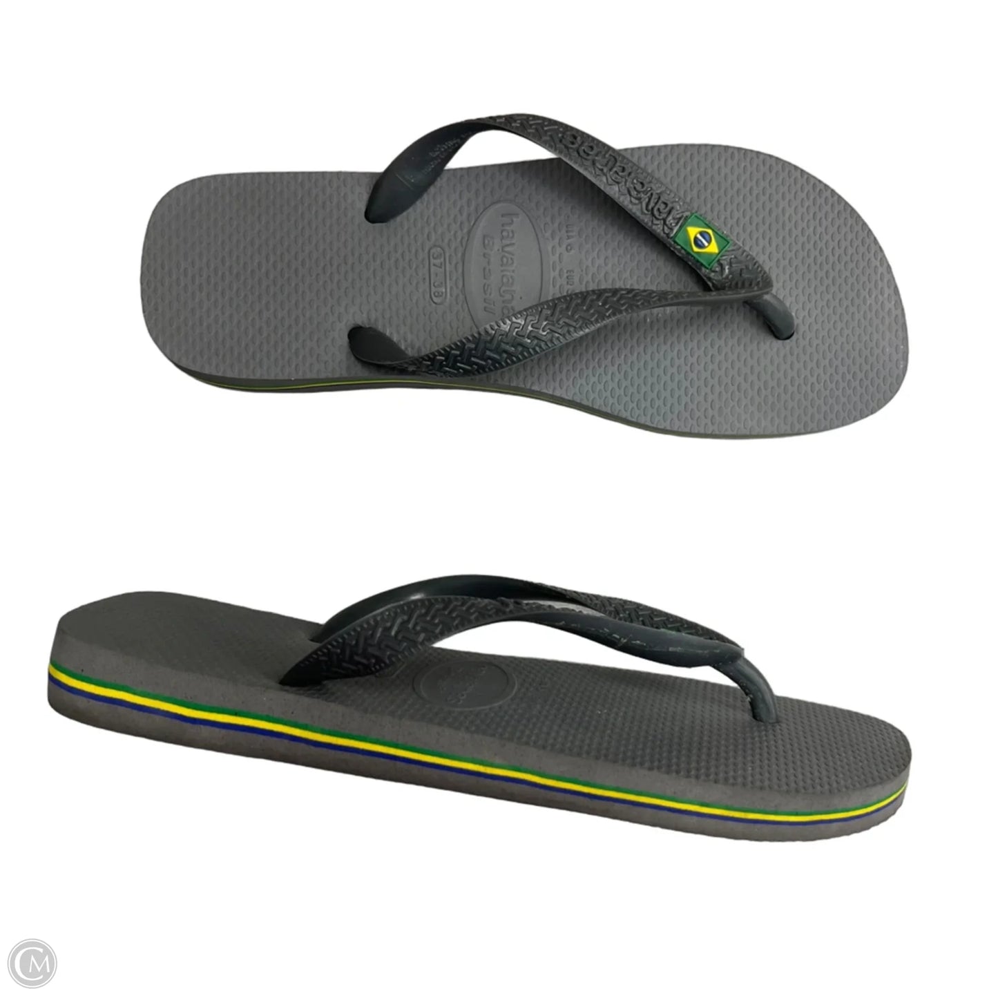 Sandals Flip Flops By Havaianas In Grey, Size: 6