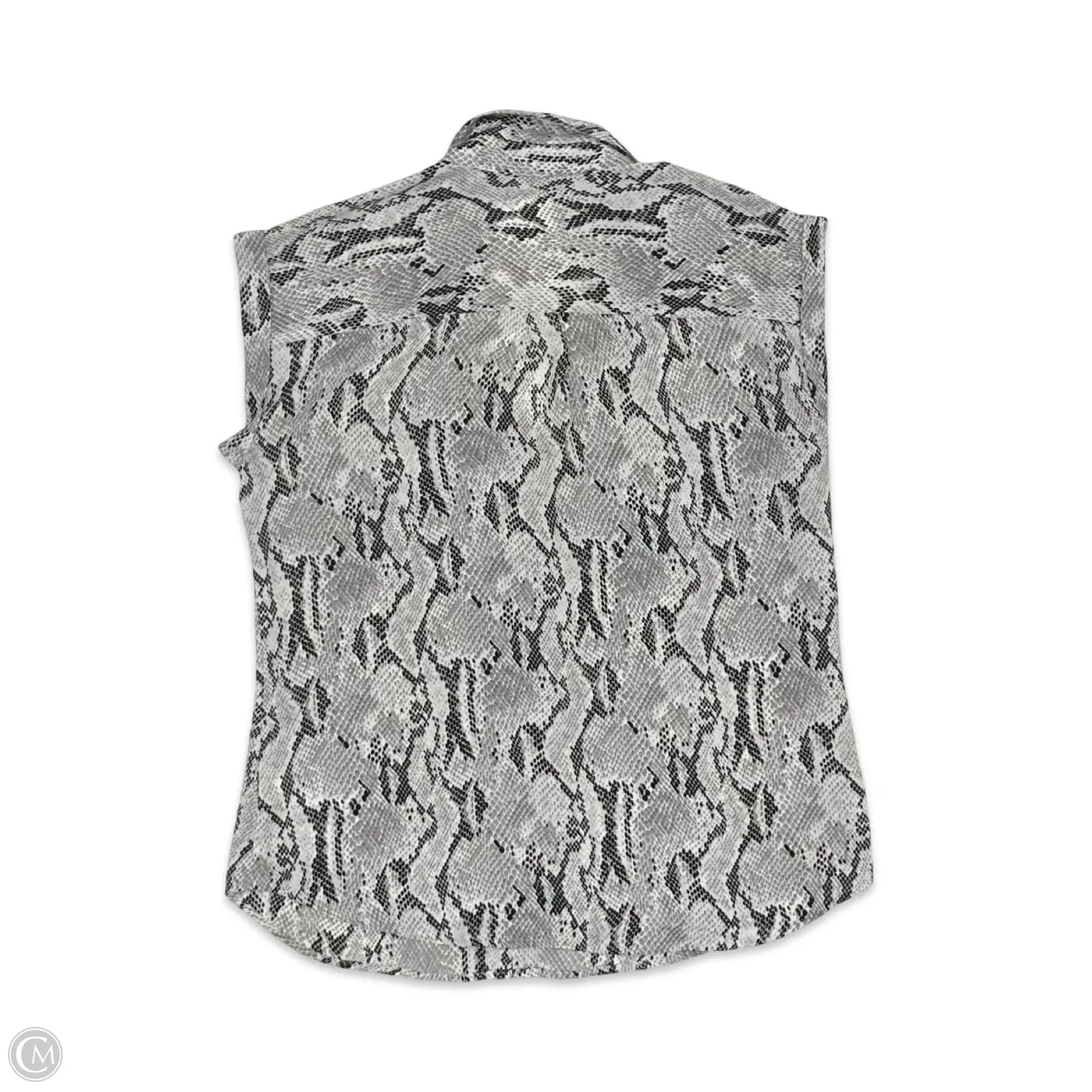 Blouse Sleeveless By Express In Snakeskin Print, Size: M
