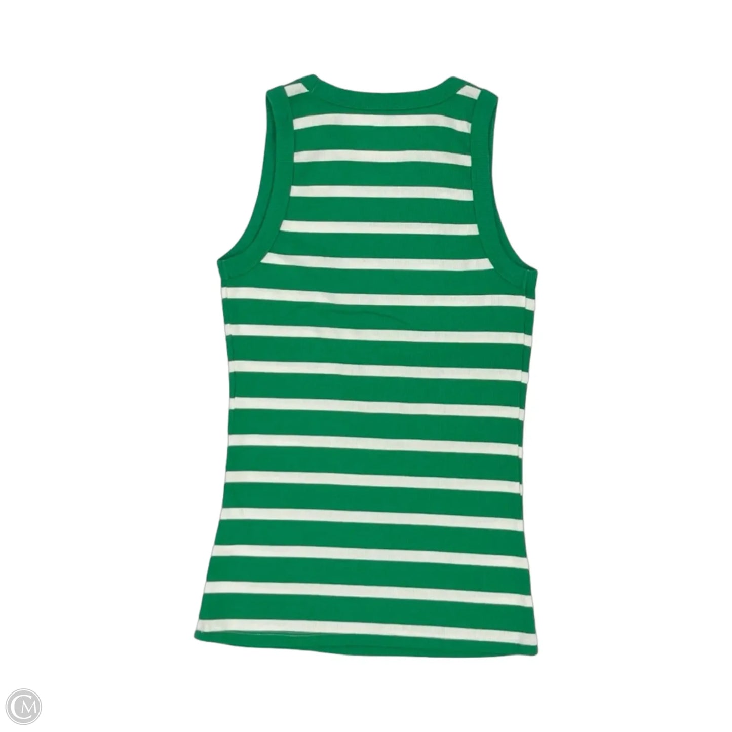 Tank Top By Sonoma In Green & White, Size: M