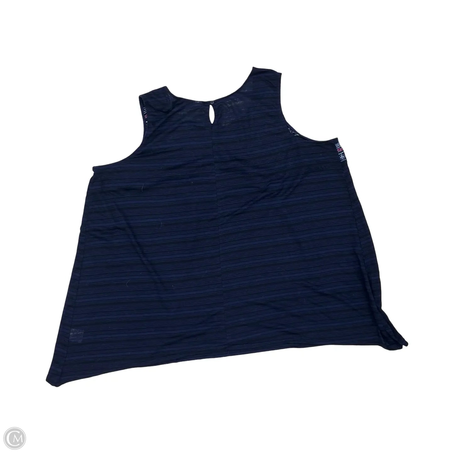 Top Sleeveless By Faded Glory In Blue, Size: 4x