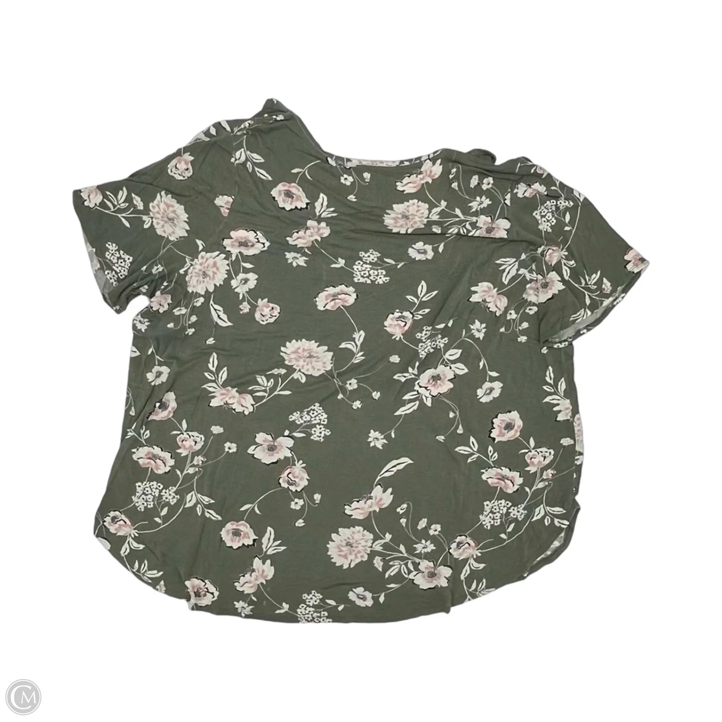 Top Short Sleeve By Maurices In Green, Size: 3x