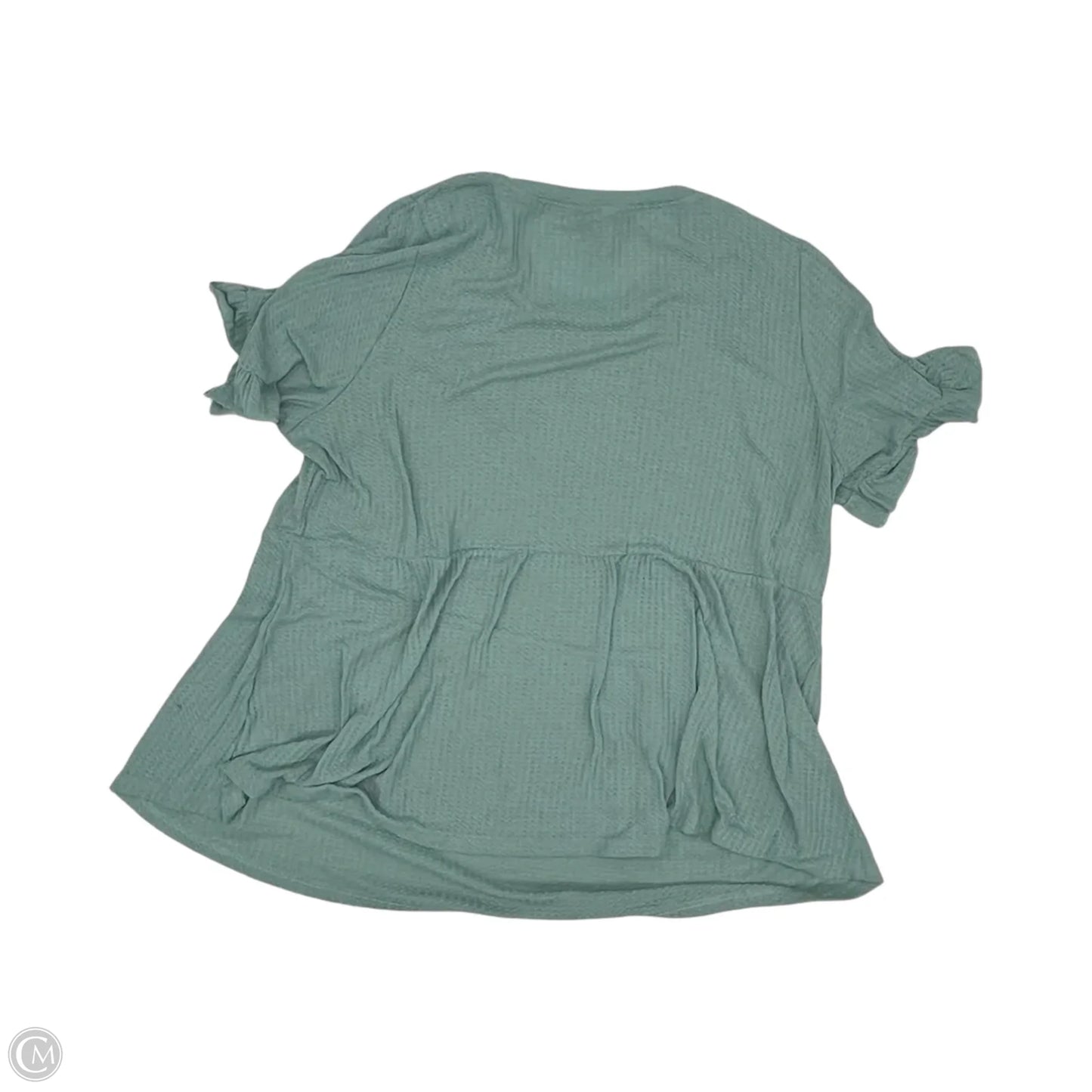 Top Short Sleeve By Bloomchic In Blue, Size: 3x