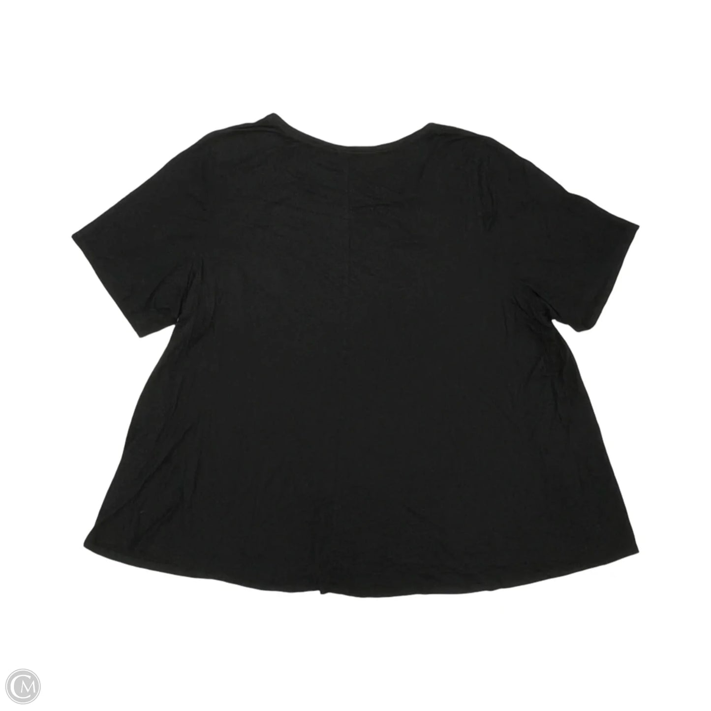 Top Short Sleeve By Lane Bryant In Black, Size: 4x